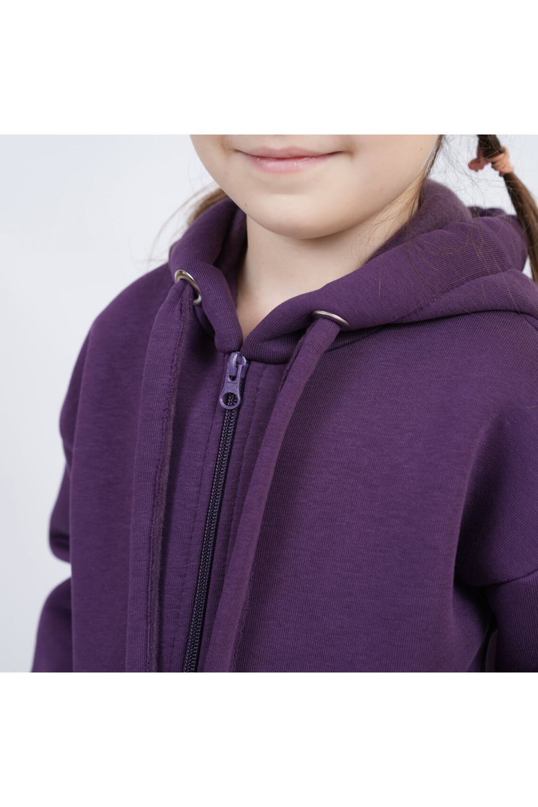 Костюм теплий  для дівчинки фіолетовий тринитка на флісі