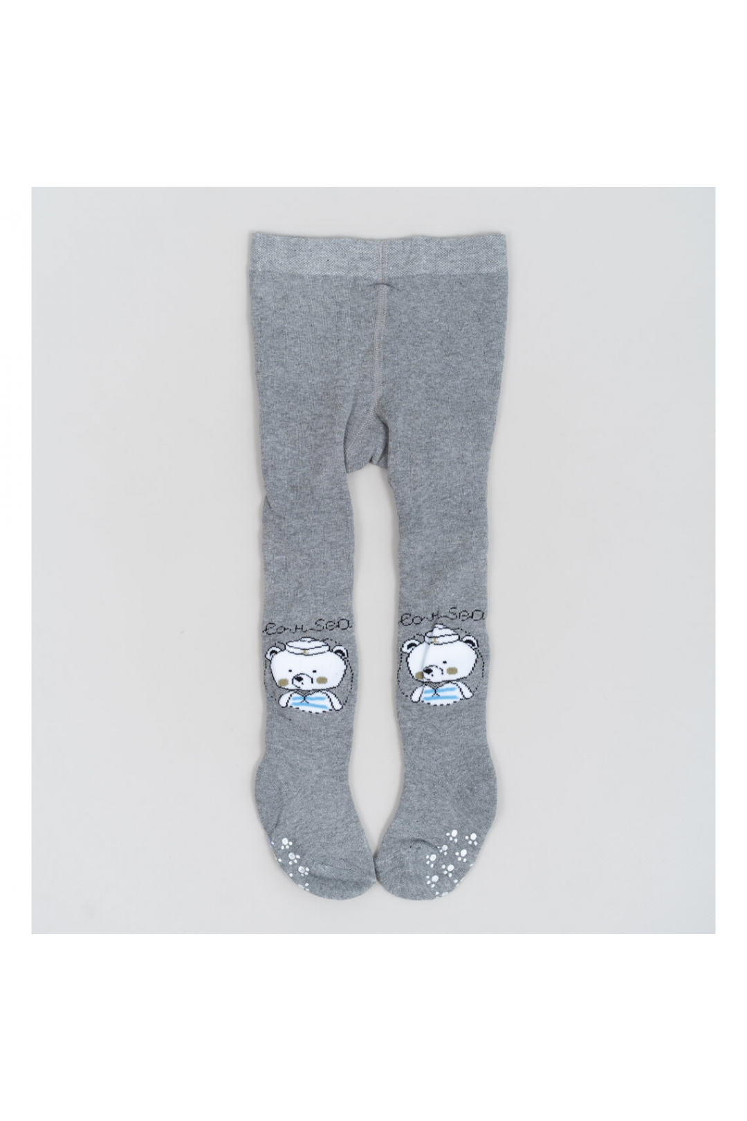 Колготки під памперс для малюків сірий махра