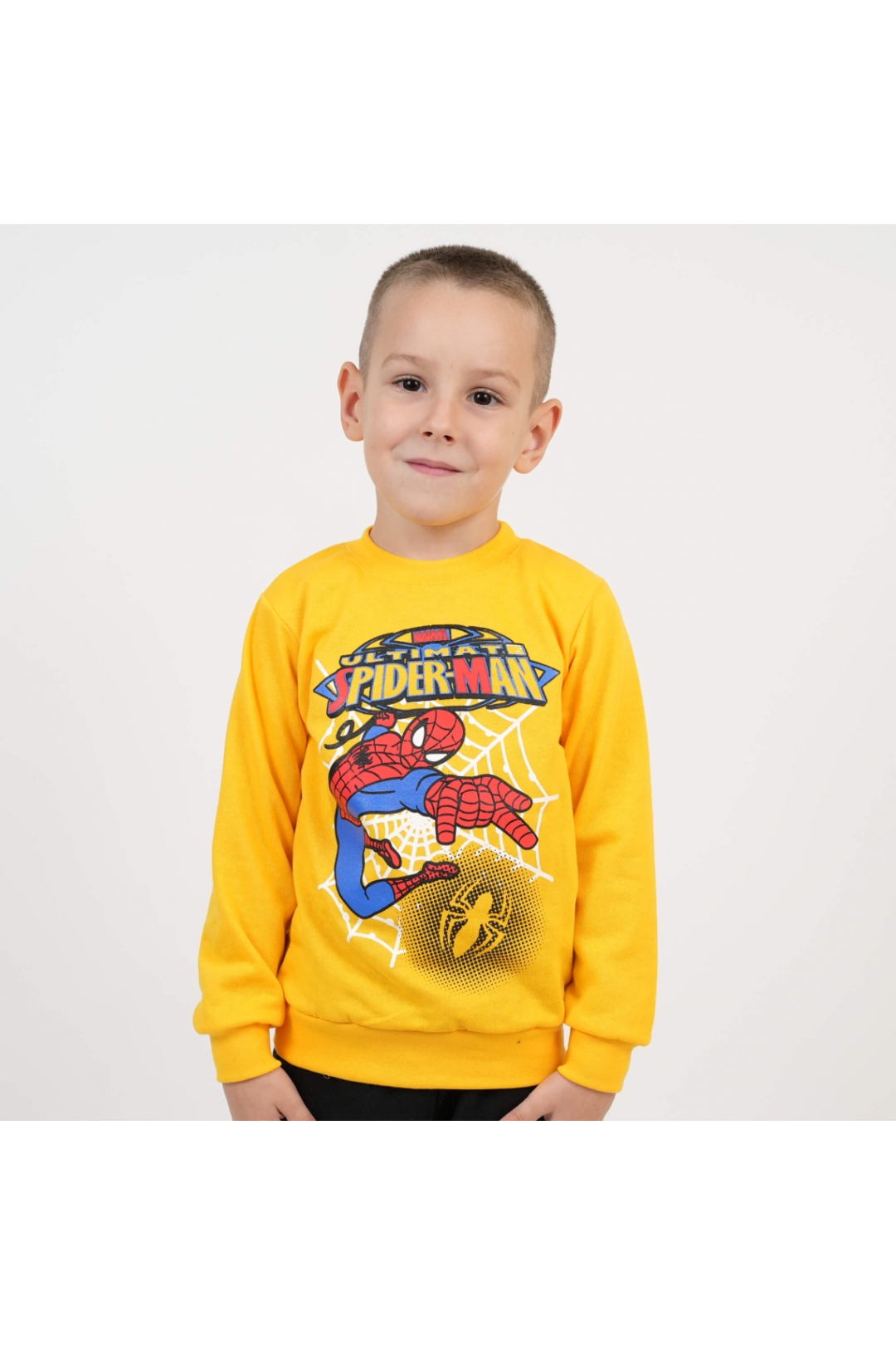 Джемпер для хлопчика жовтий начіс (футер)