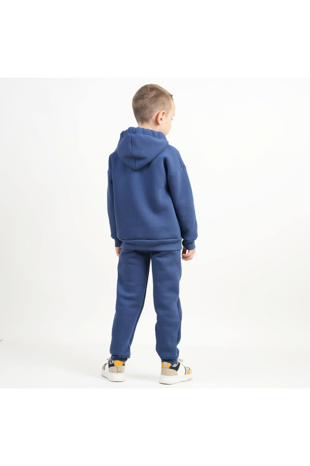 Костюм для  хлопчика індиго тринитка на флісі