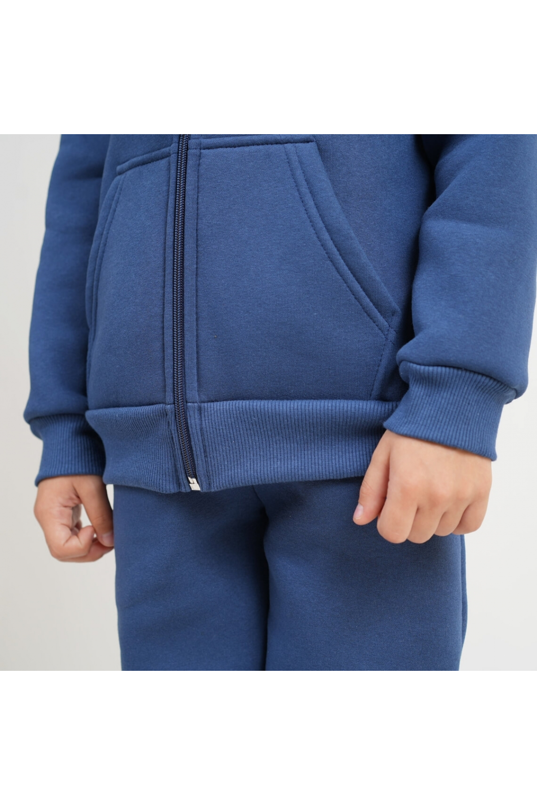 Костюм для  хлопчика індиго тринитка на флісі