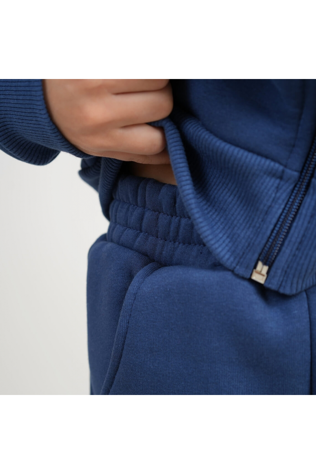 Костюм для  хлопчика індиго тринитка на флісі