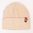 Шапка для хлопчика бежевий рубчик преміум