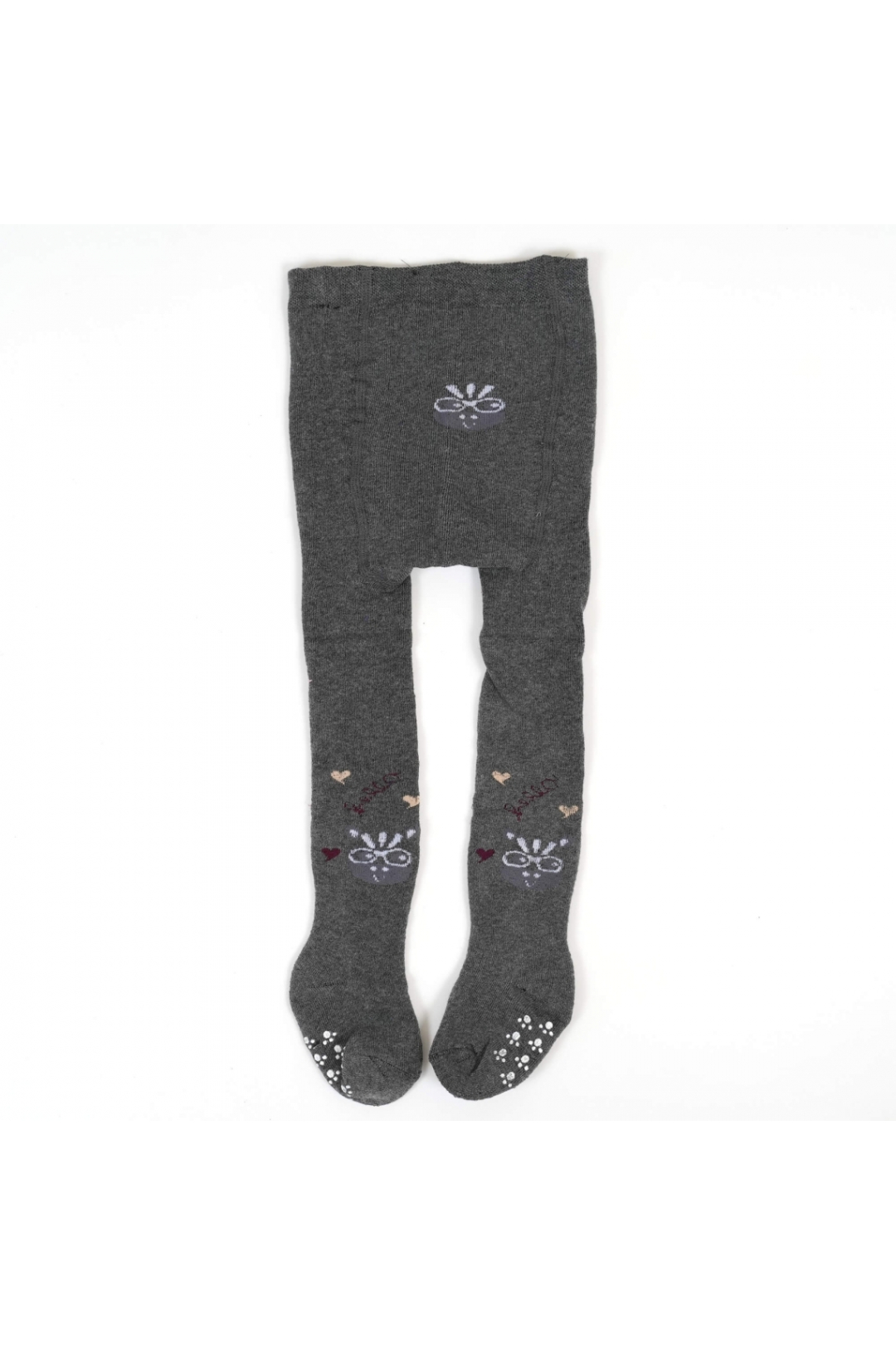 Колготи махрові з антиковзанням під підгузок для малюків графіт махра