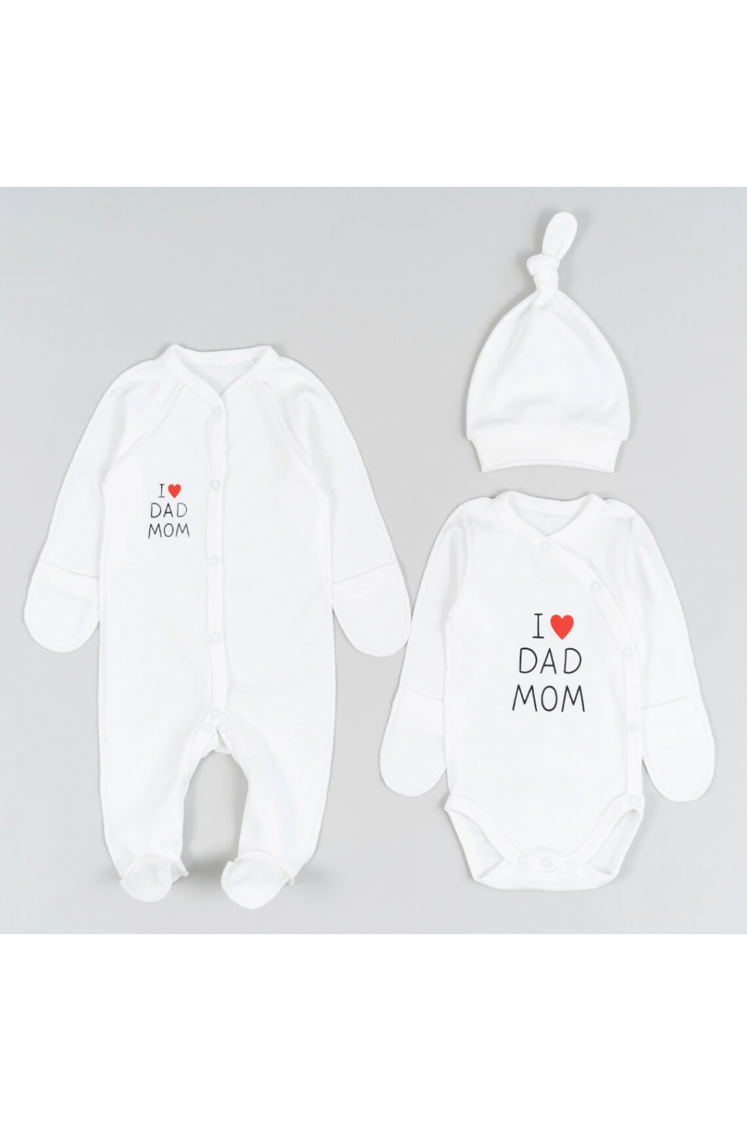 Комплект для новонароджених білий інтерлок