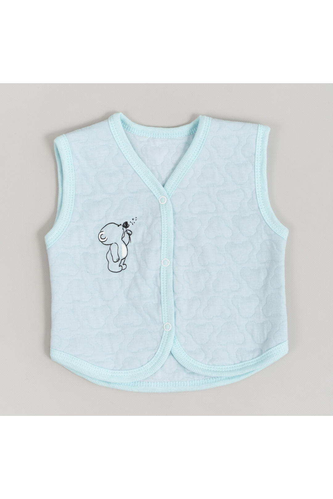 Жилет ясельний блакитний капітон