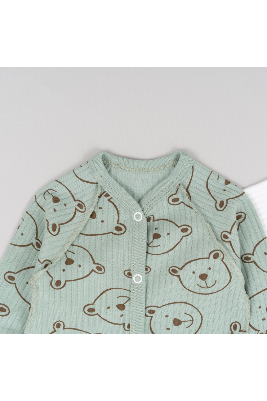 Пара сліпів  для новонароджених зелений інтерлок