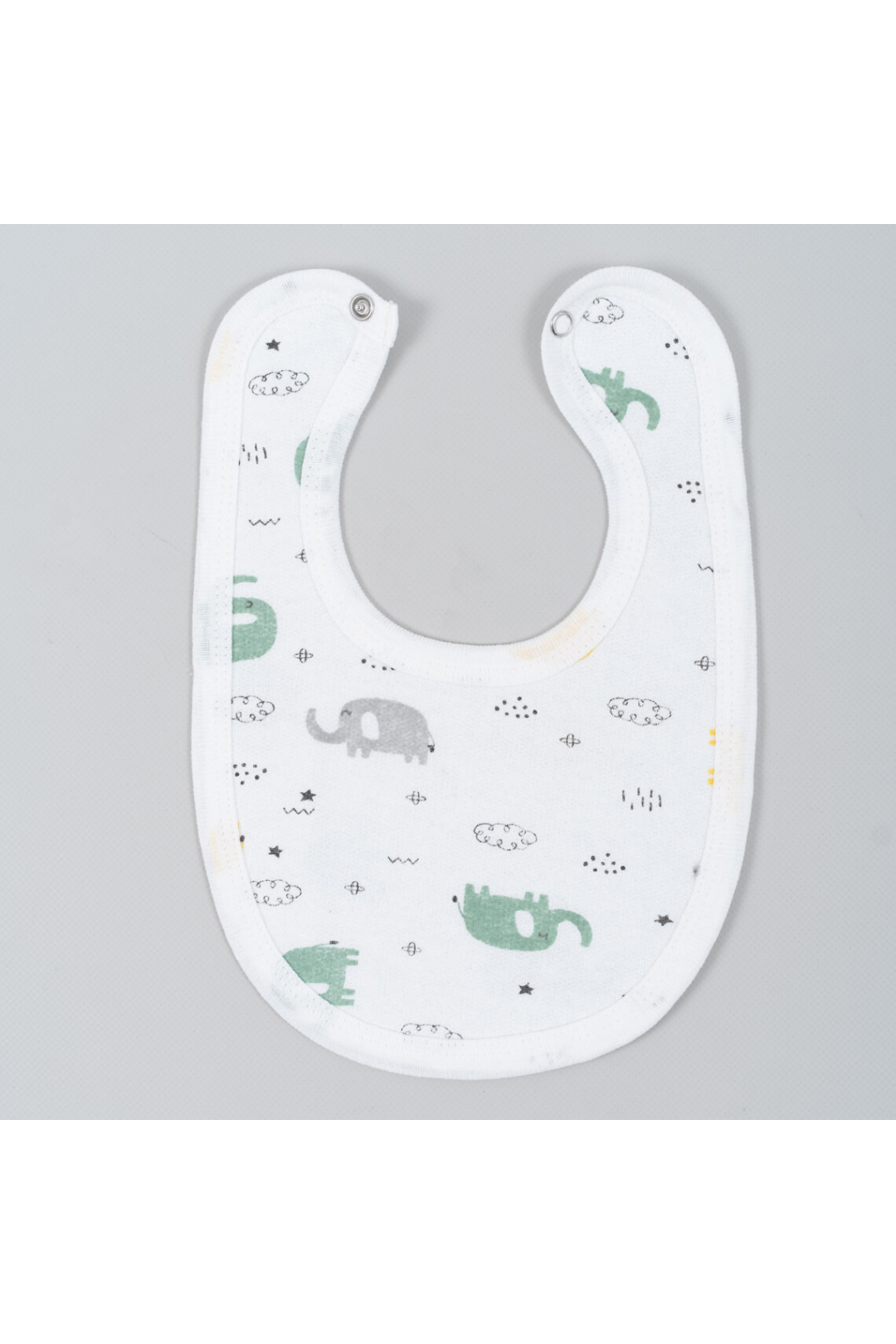 Слинявчик дитячий  Діно молочний начіс (футер)