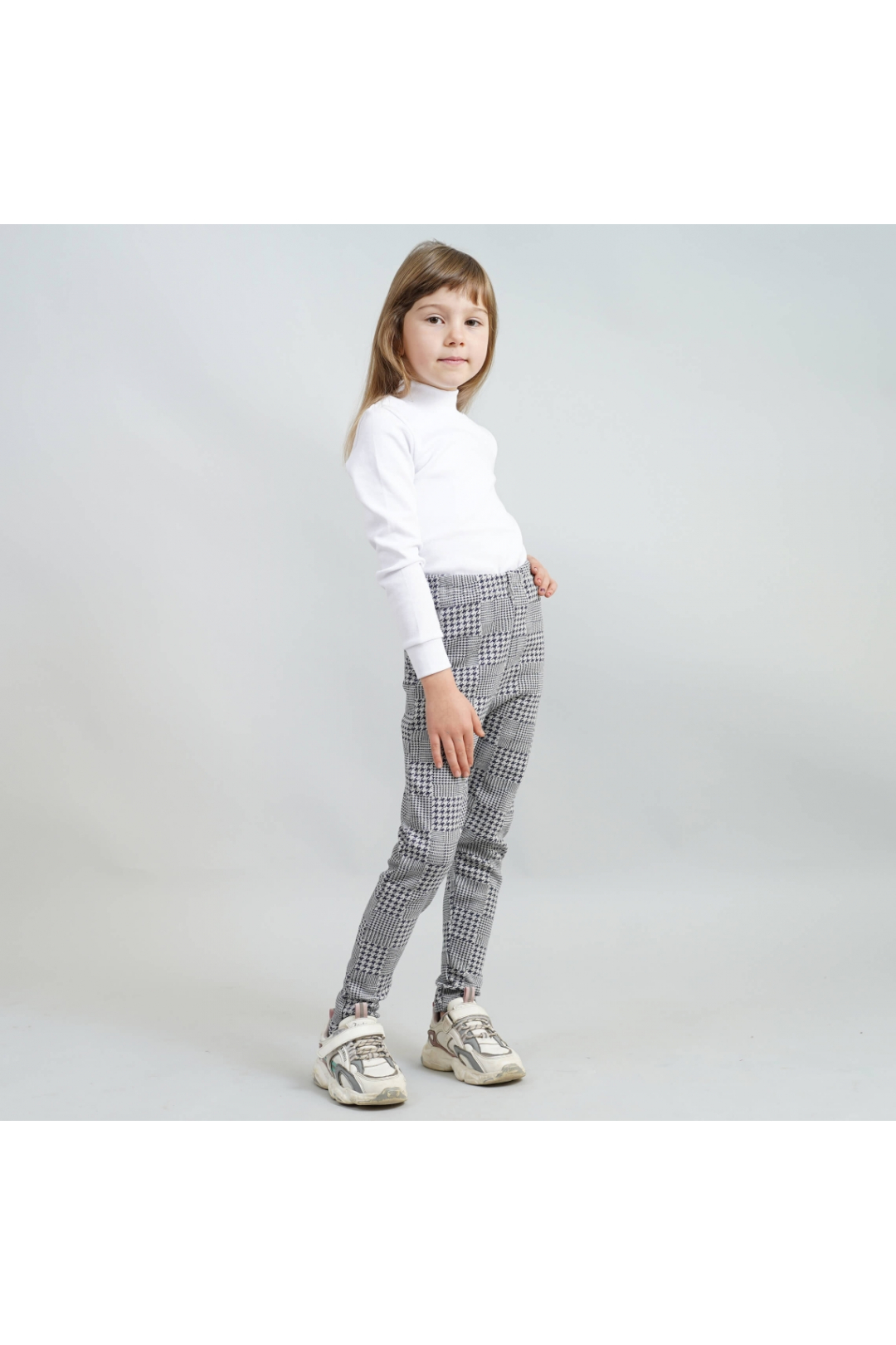 Лосіни для дівчинки мишиний стрейч начісний