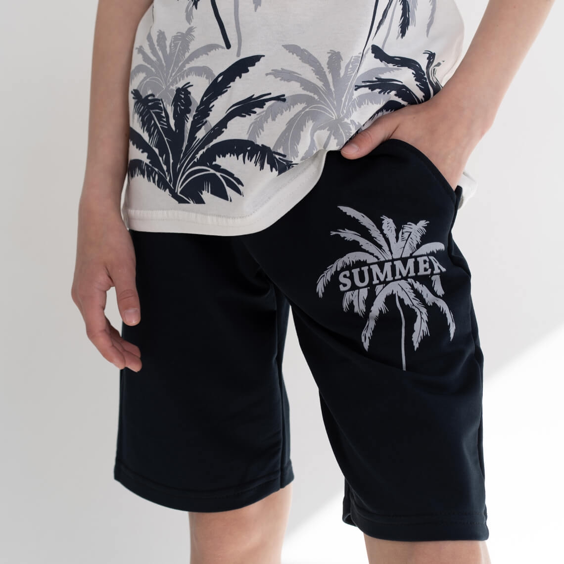 Костюм для хлопчика "Summer" чорний двонитка