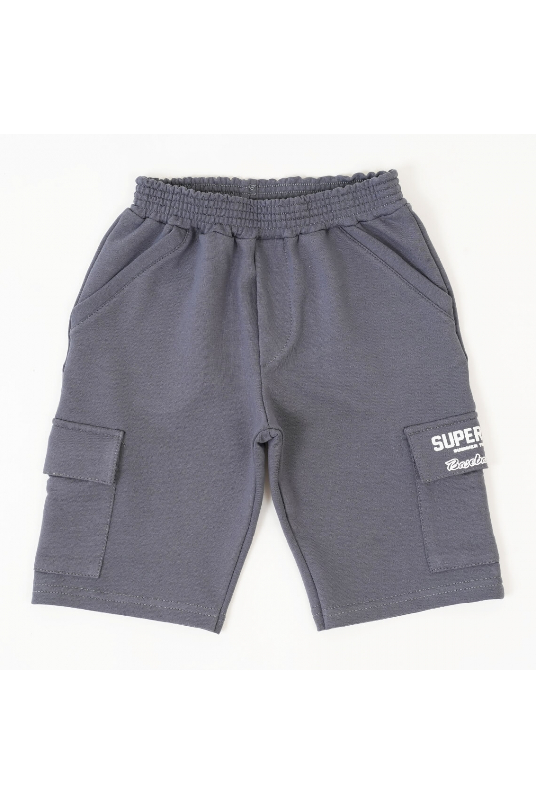 Шорти для хлопчика графіт двонитка