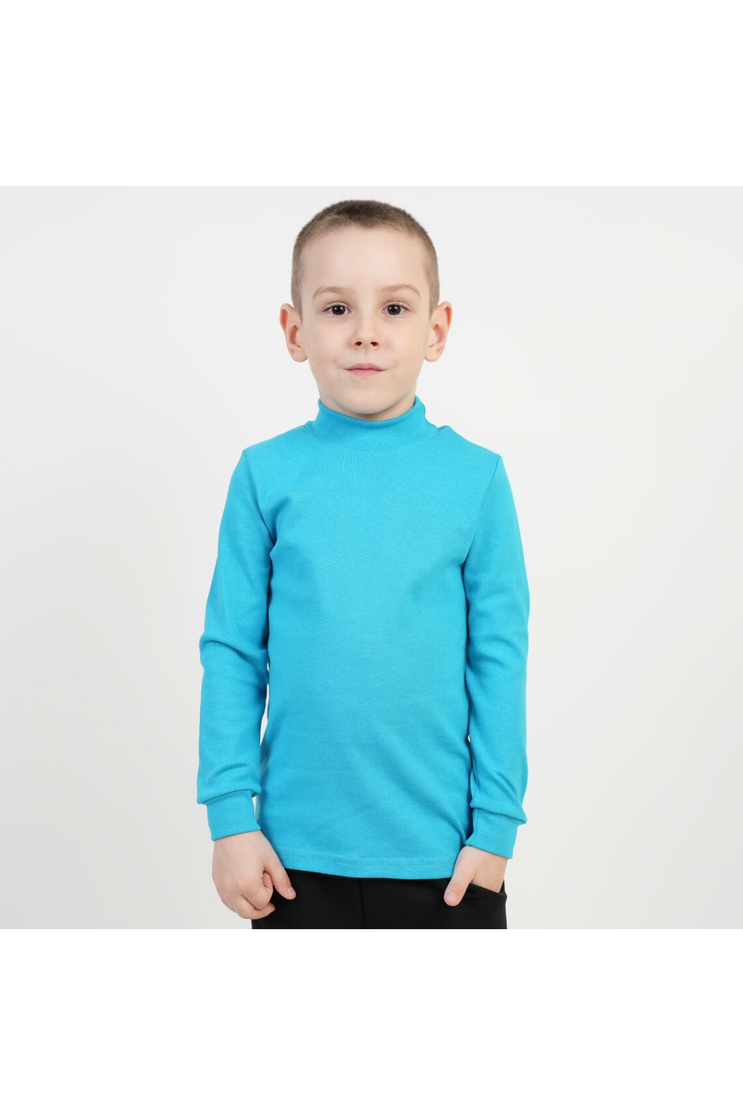 Гольф дитячий бірюза стретч