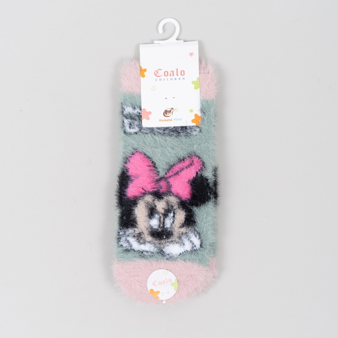 Шкарпетки для дівчинки ментоло-рожевий в‘язка