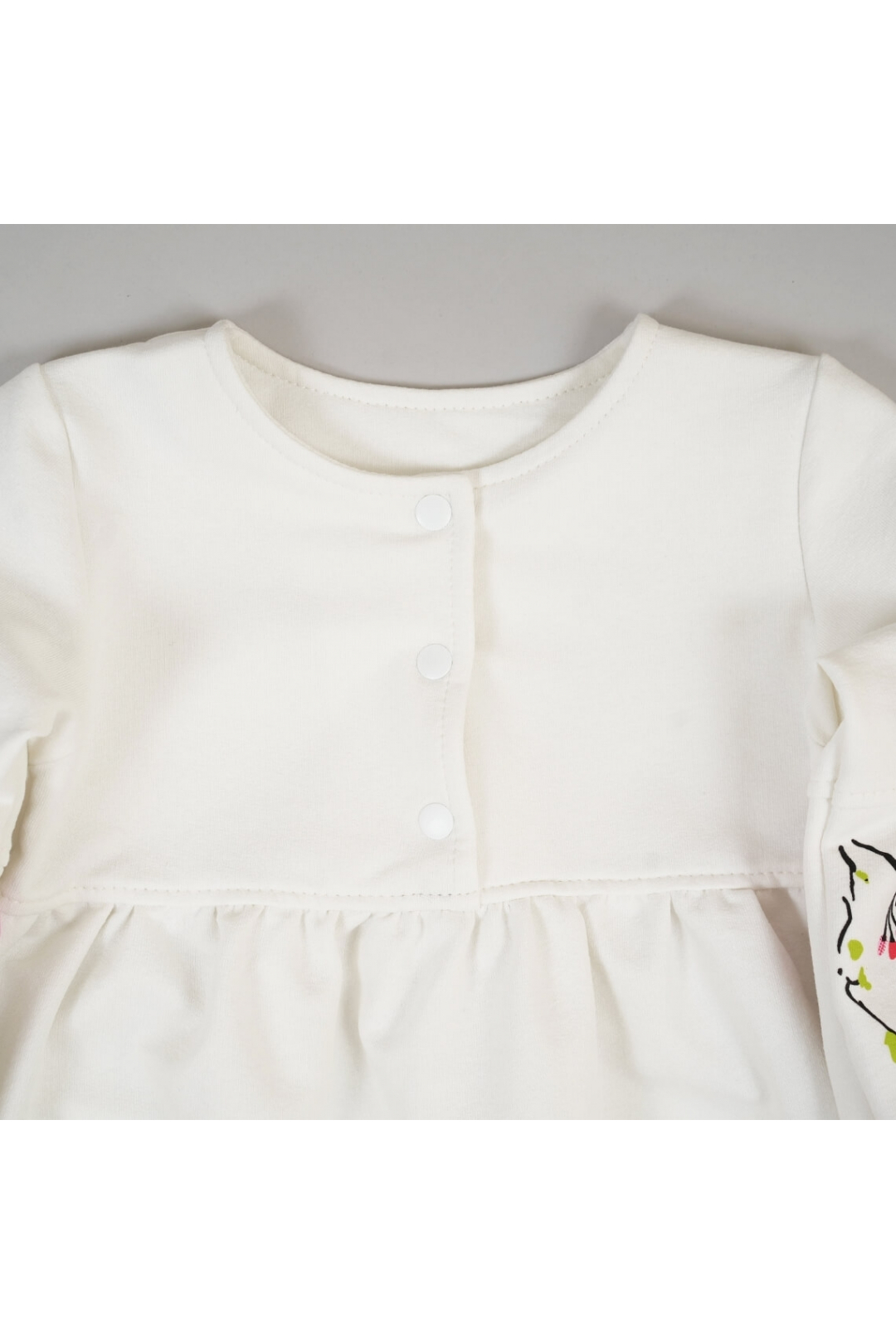 Сукня для дівчинки Сакура молочний двонитка