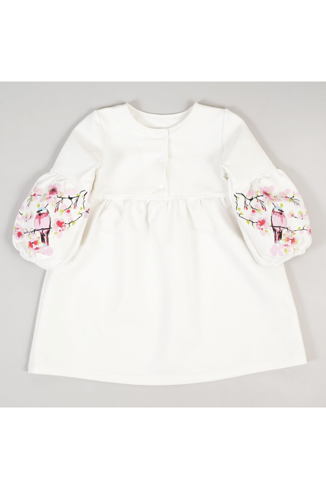 Сукня для дівчинки Сакура молочний двонитка