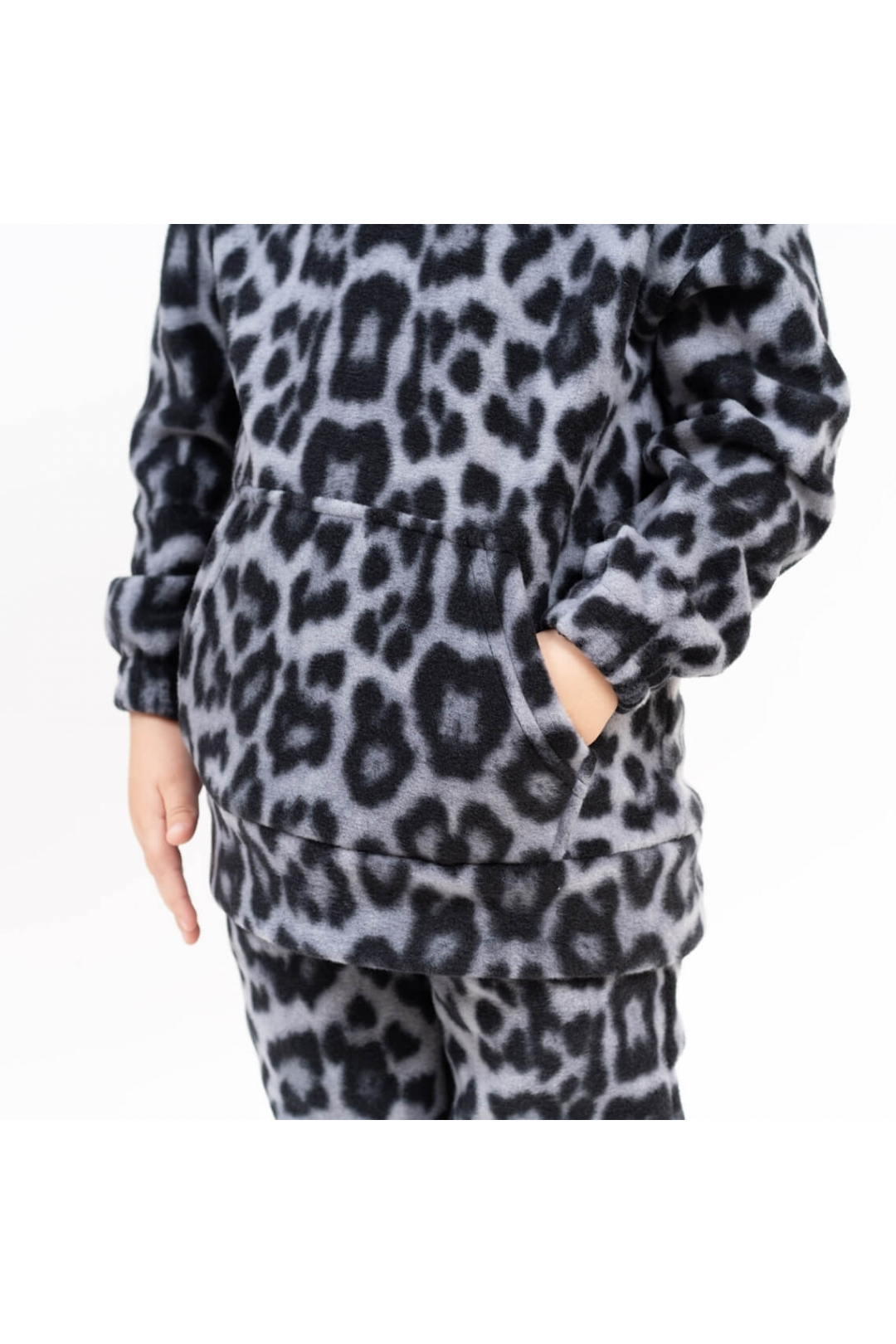 Костюм флісовий для дівчинки Лео графіт фліс