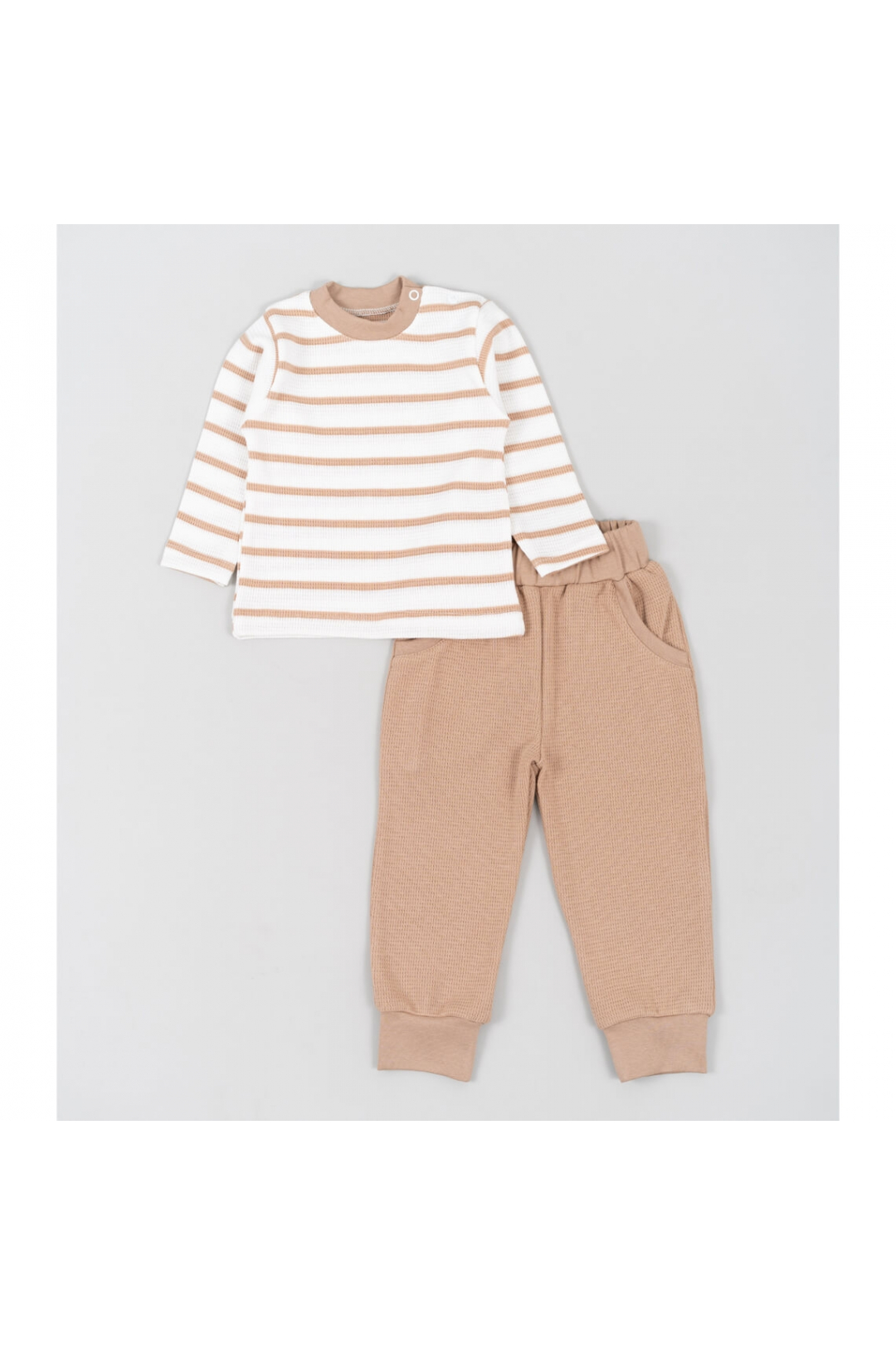 Костюм ясельний бежевий вафельна структура