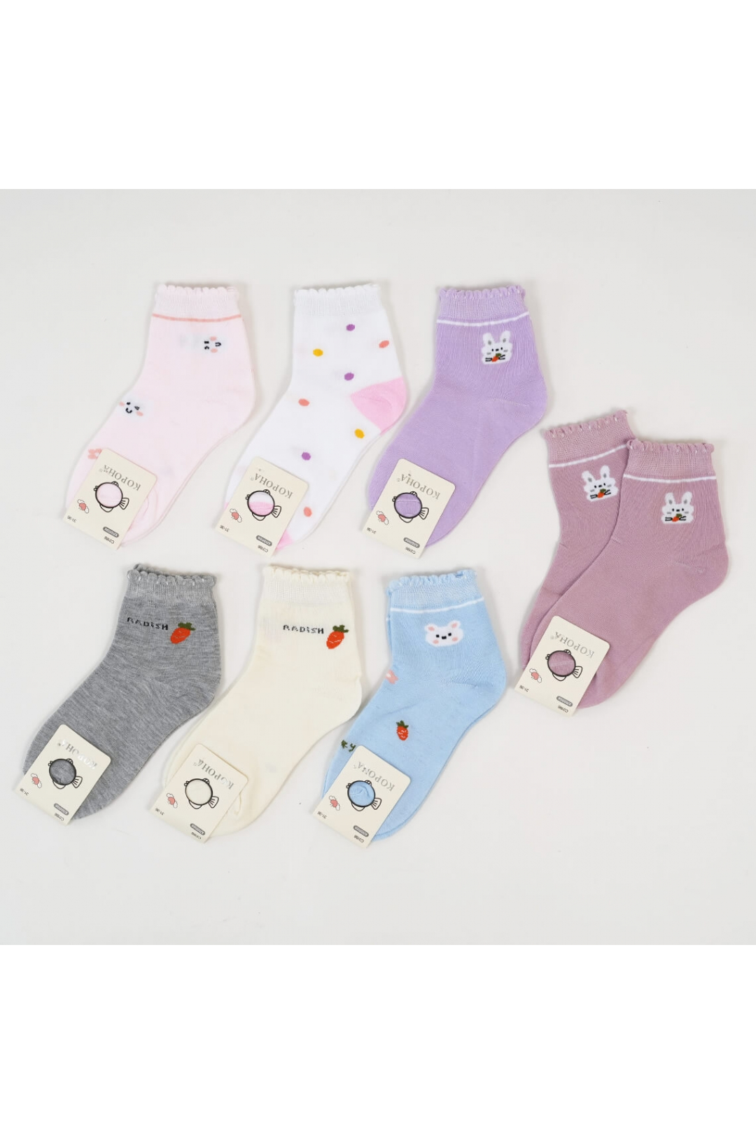 Шкарпетки для дівчинки ліловий бавовна