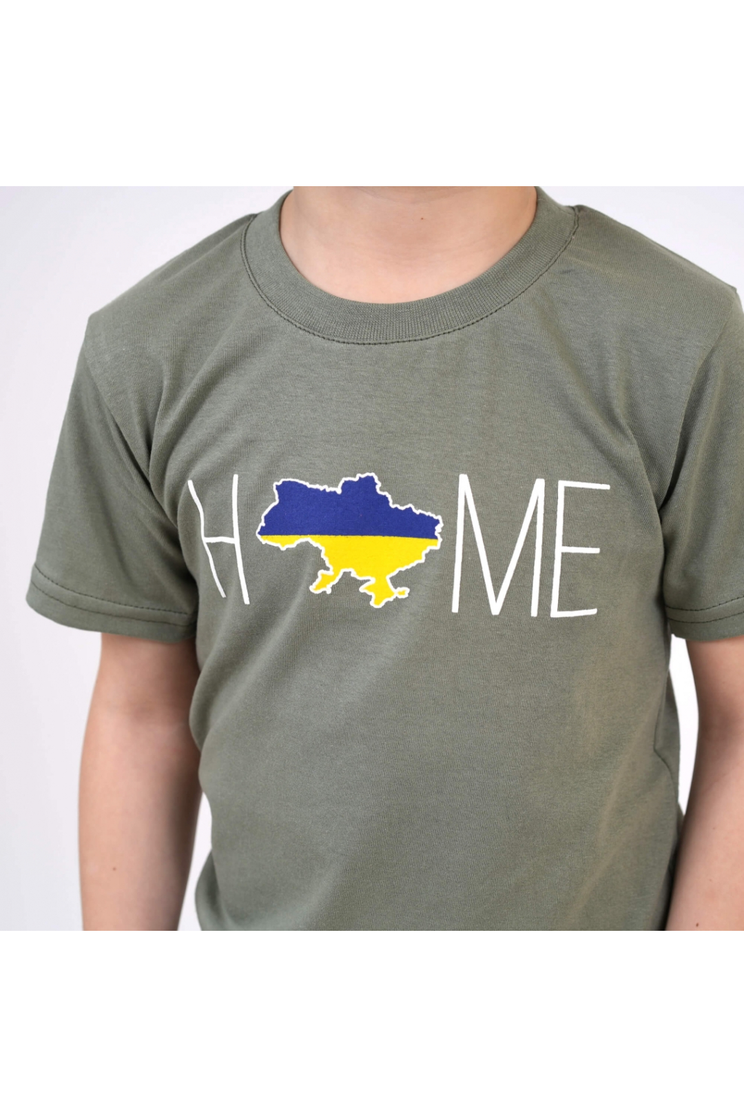 Футболка дитяча Home хакі кулір