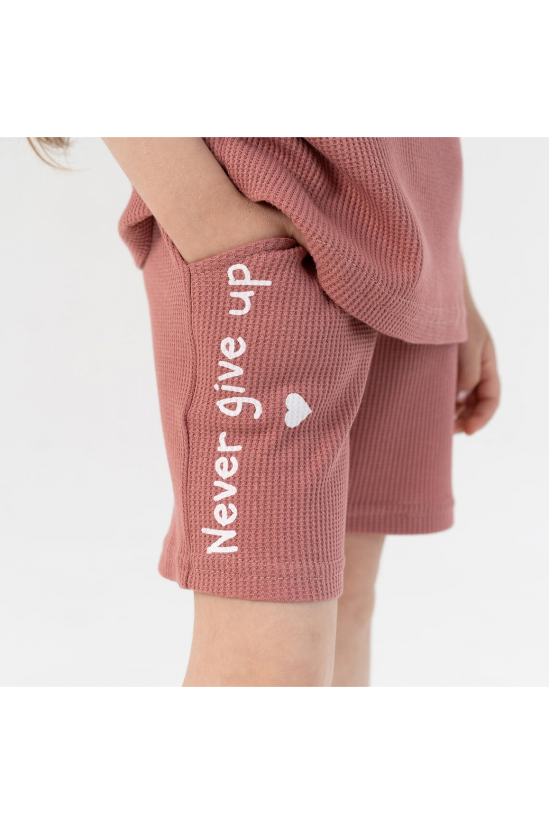 Комплект для дівчинки терракотовий вафельна структура