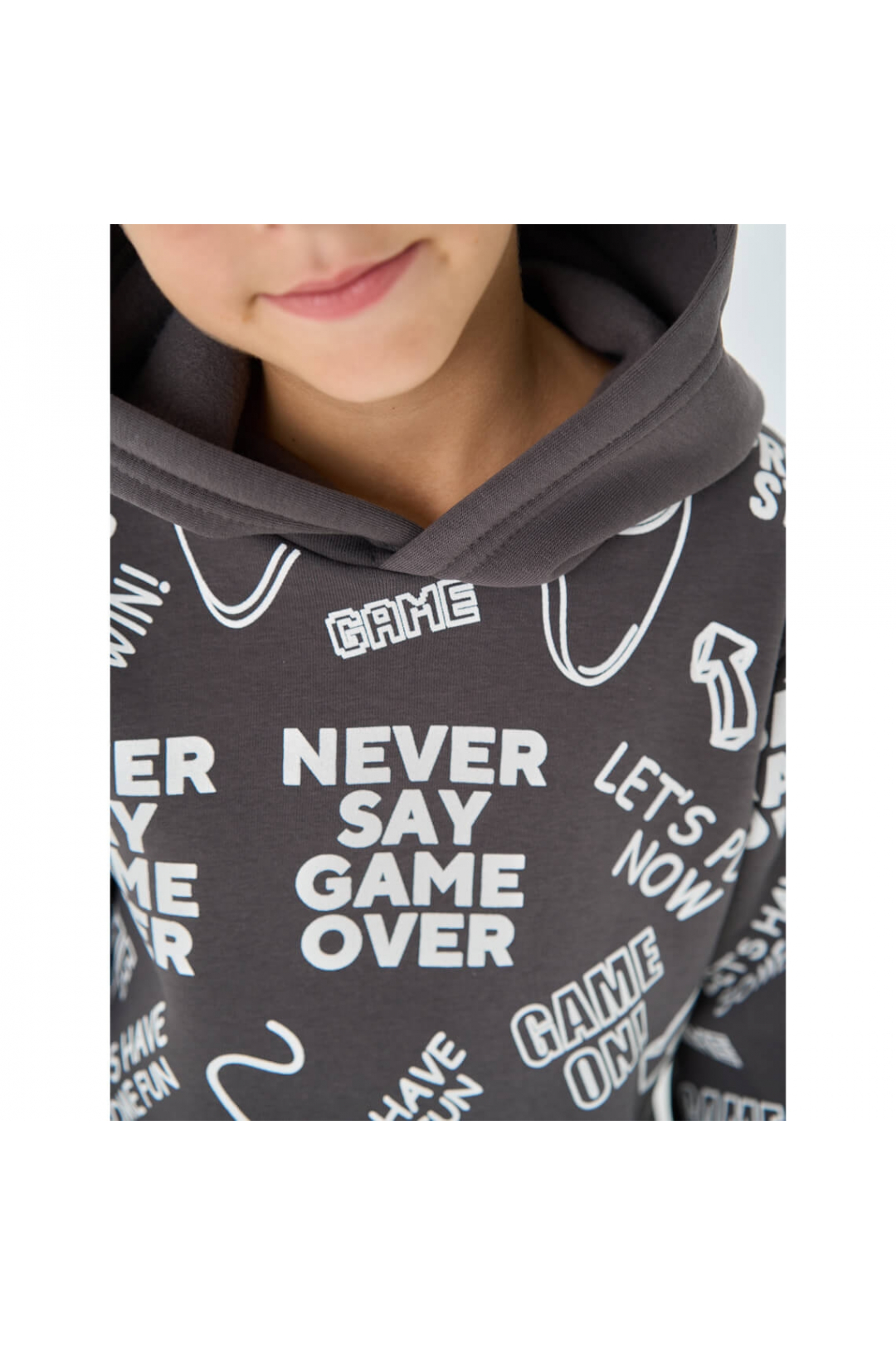 Костюм для хлопчика Джойстик графіт тринитка на флісі