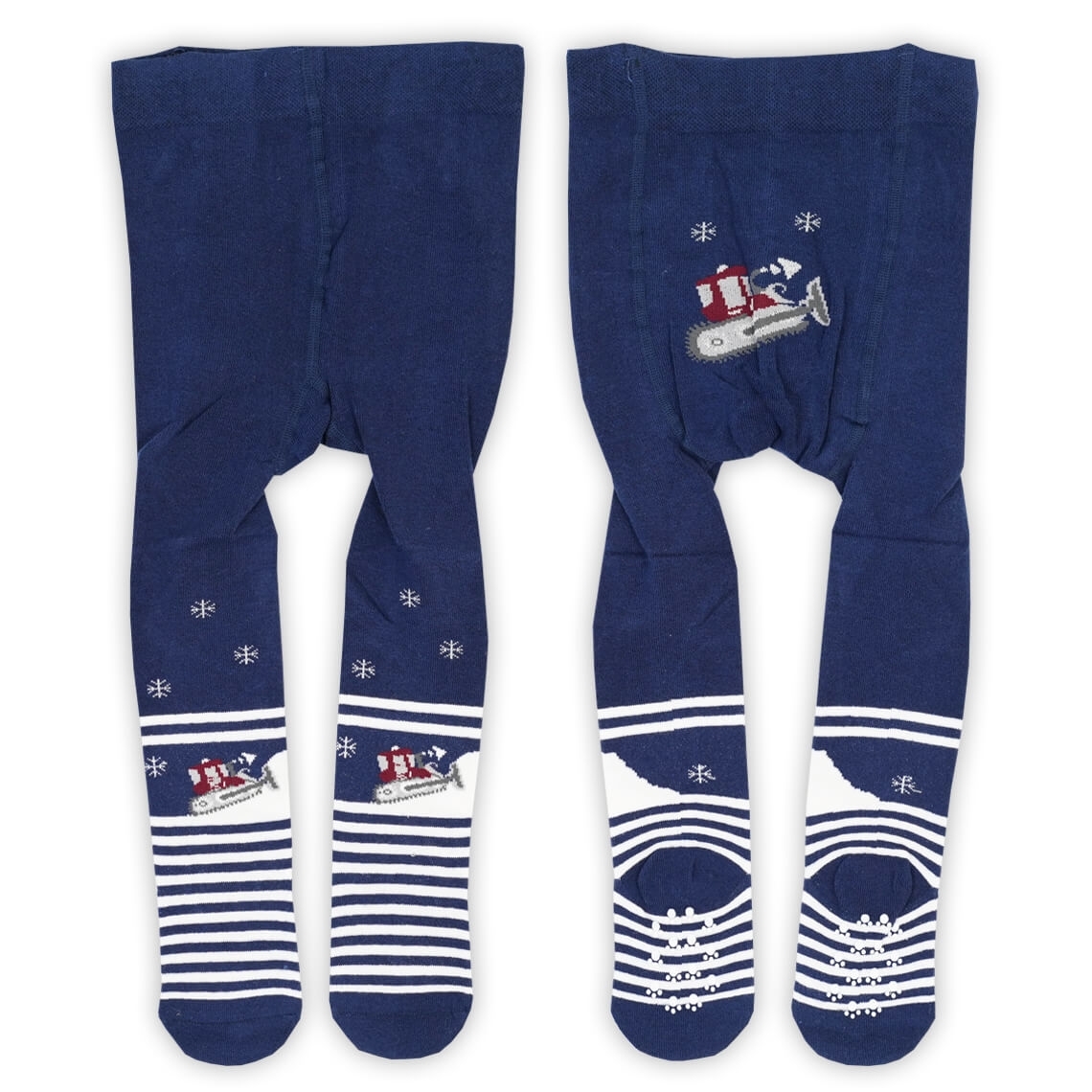 Колготки з антіковзянням під памперс для хлопчиків темно-синій бавовна