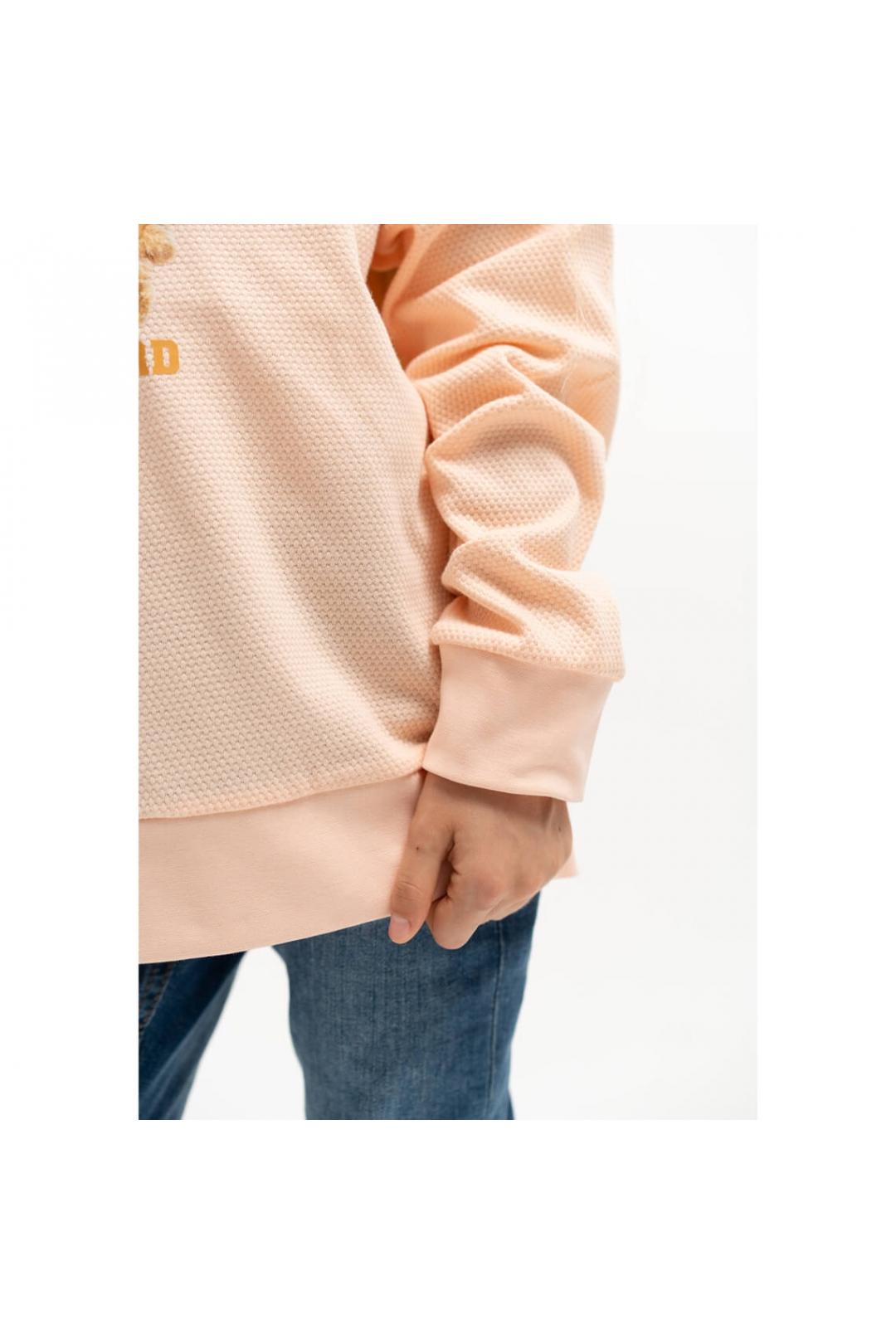 Джемпер для дівчинки персиковий двонитка