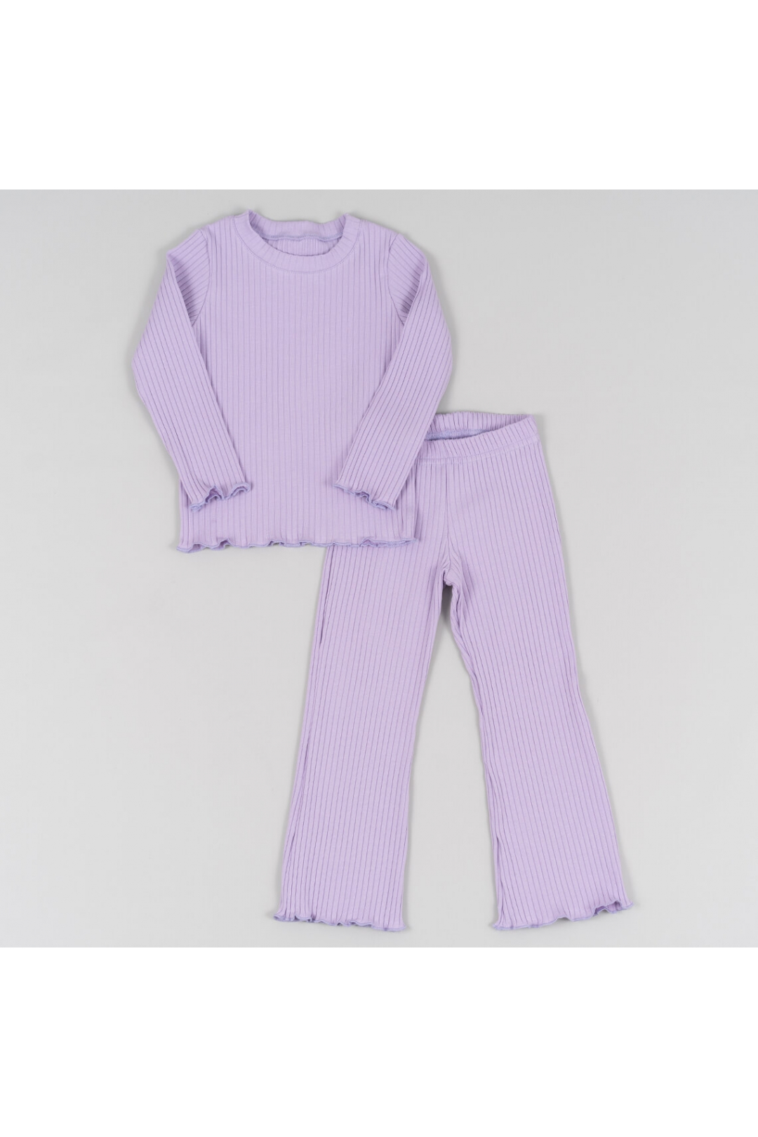 Костюм для дівчинки бузковий Рубчик мустанг