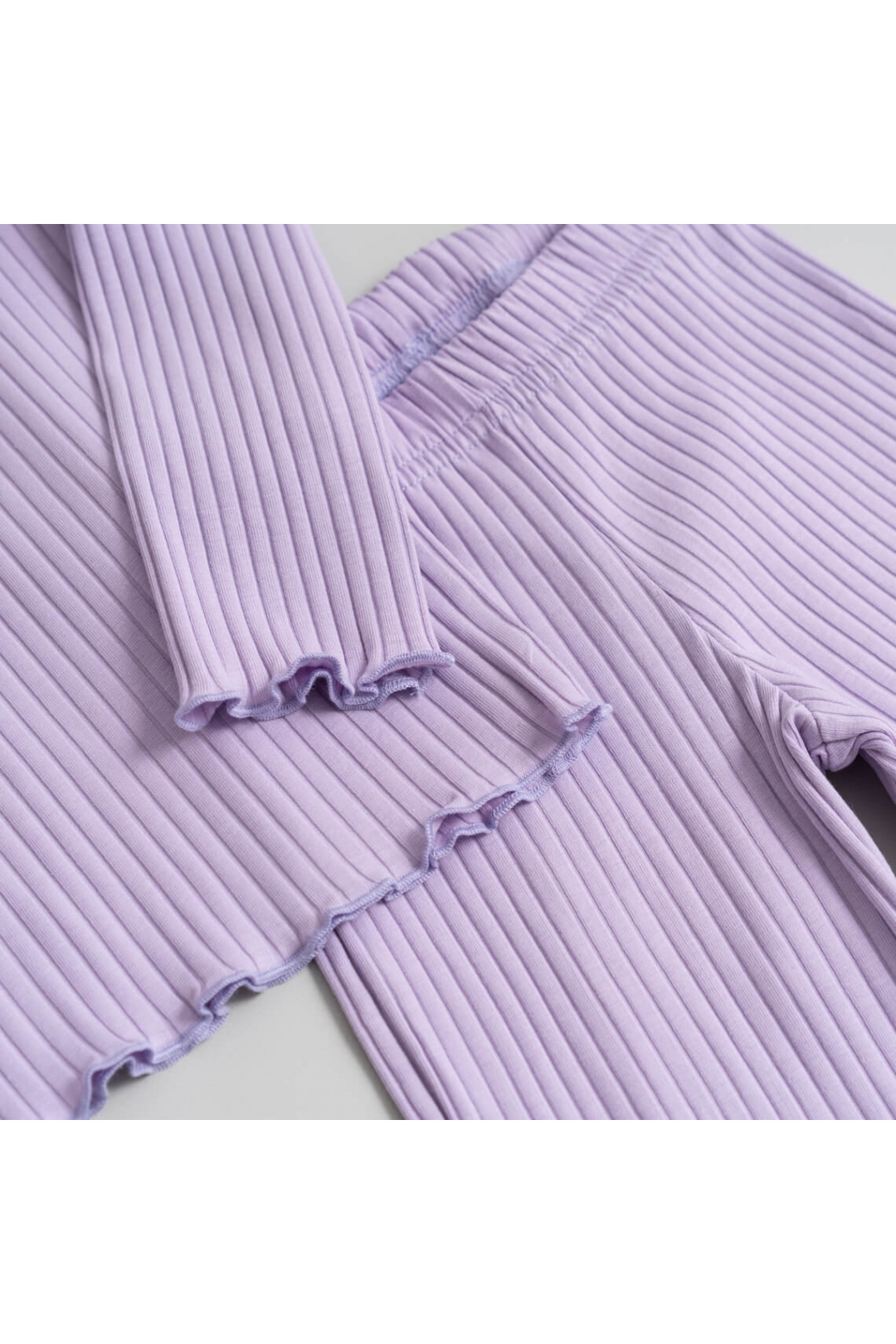 Костюм для дівчинки бузковий Рубчик мустанг