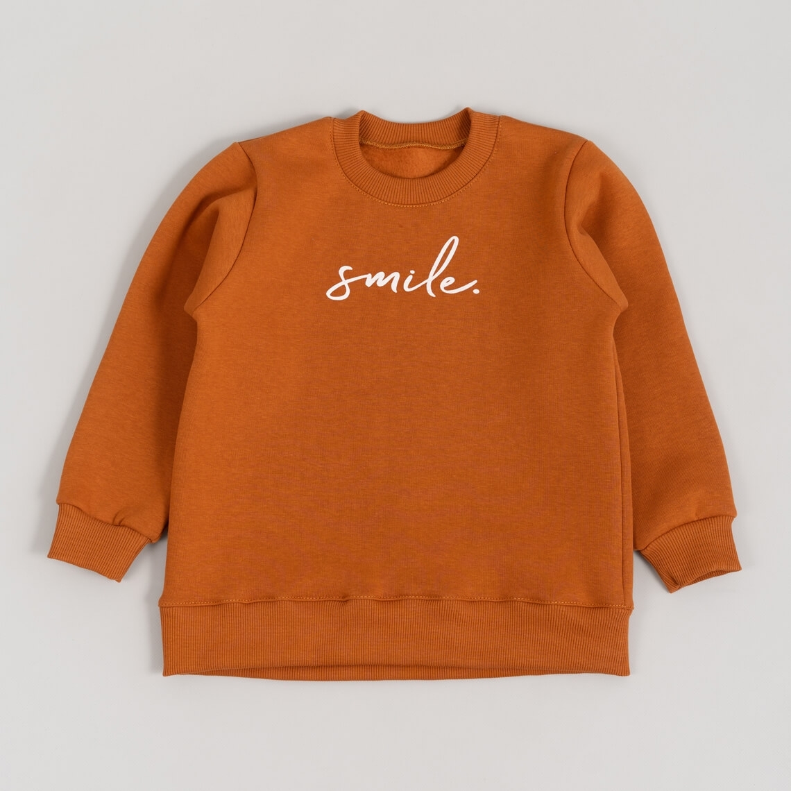 Світшот для дівчинки карамель тринитка на флісі