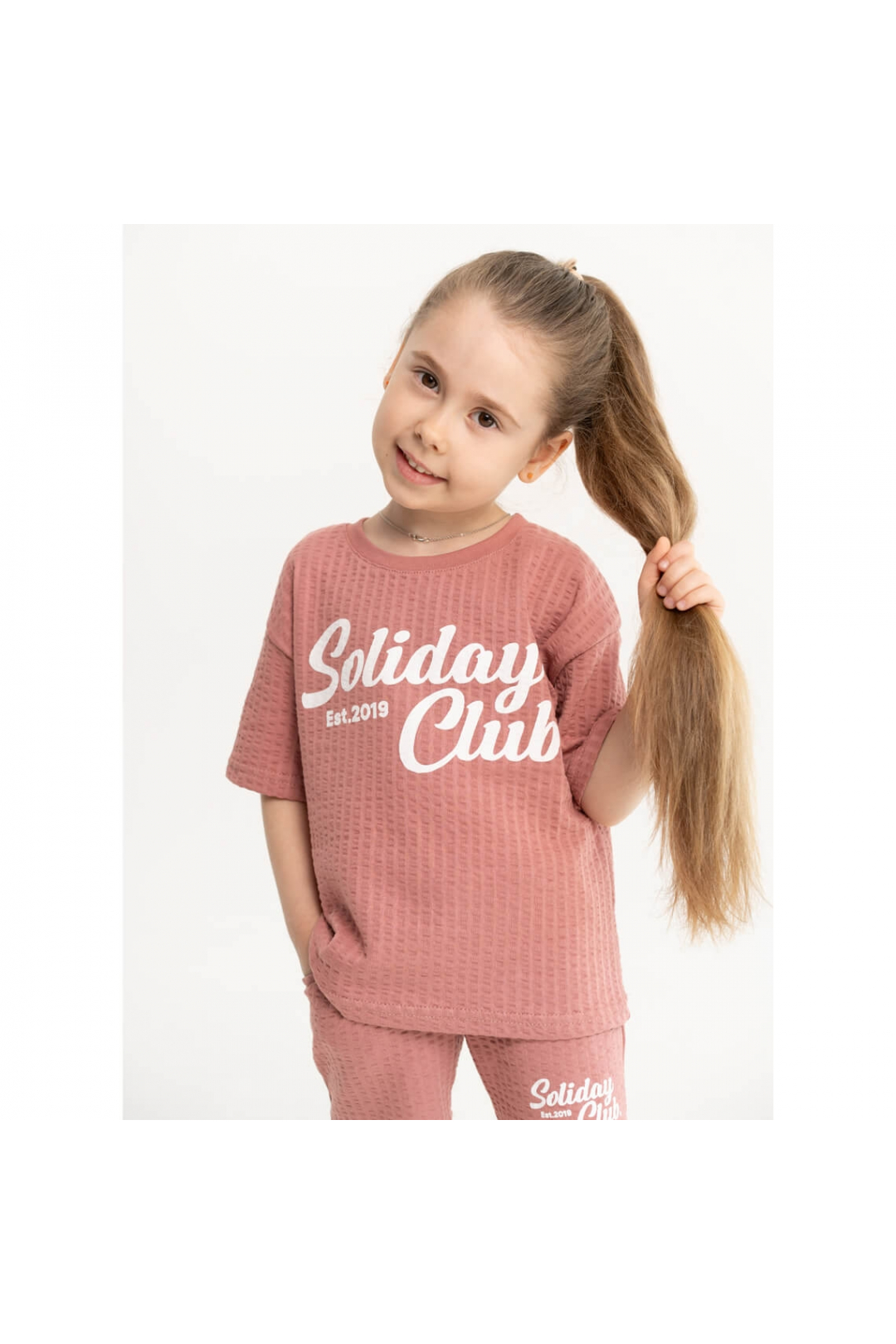 Комплект для дівчинки теракотовий кулір-жатка