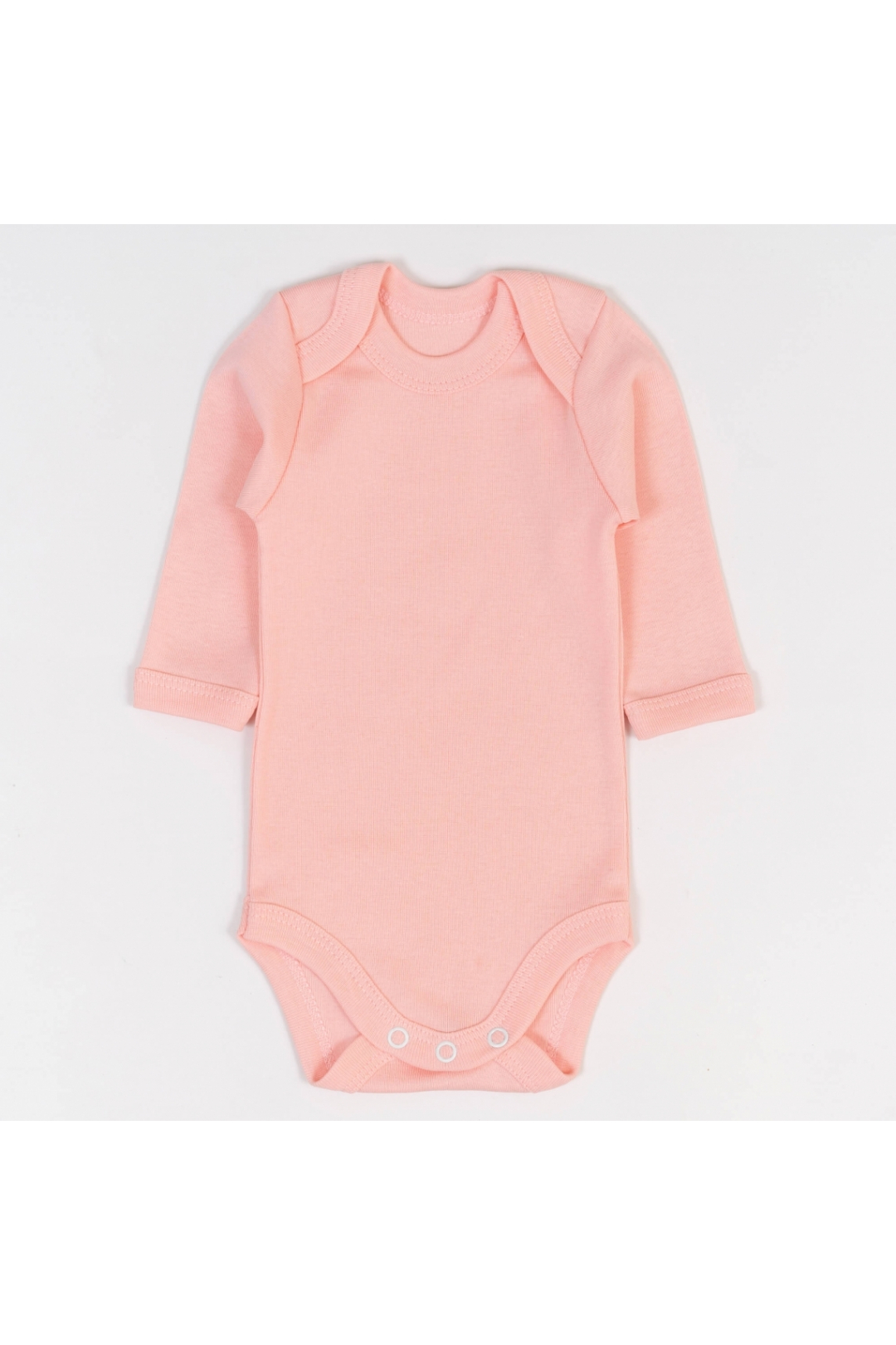 Боді для малят однотонний персик рібана