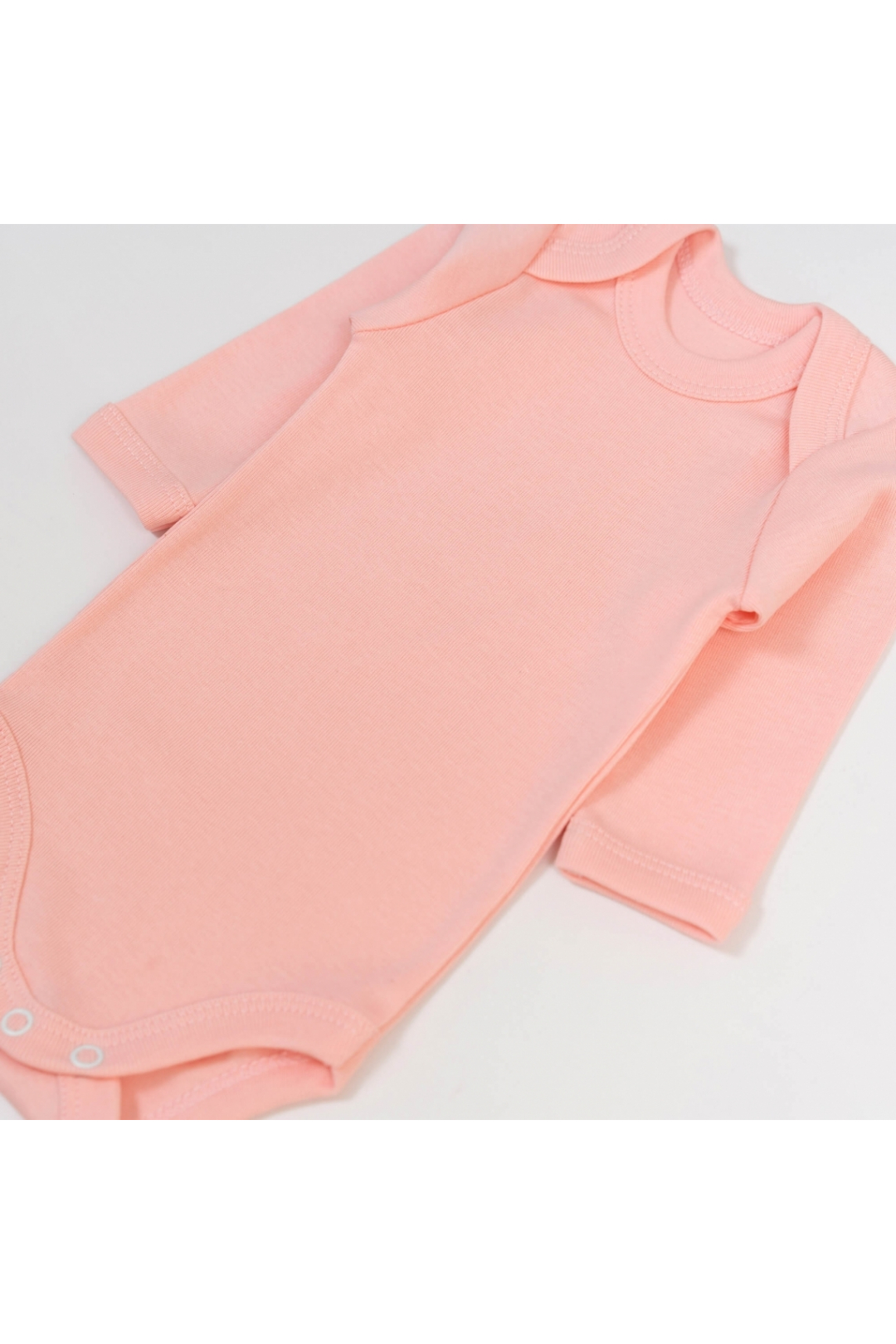 Боді для малят однотонний персик рібана