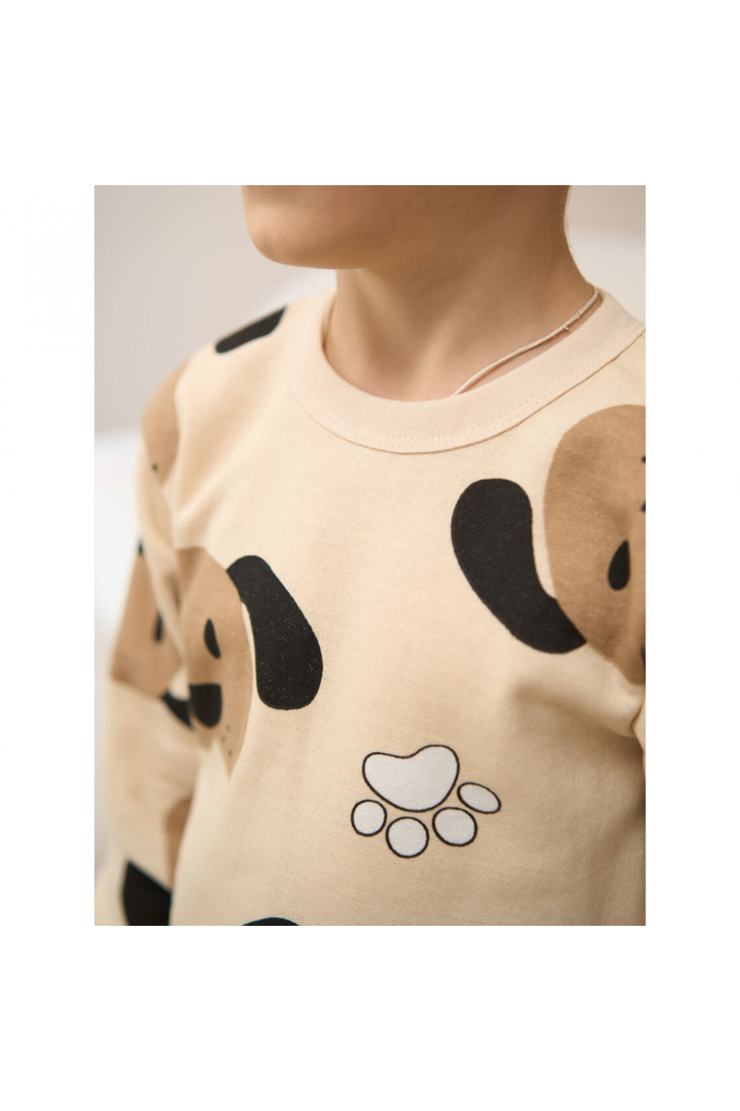 Піжама для хлопчика  Собаки бежевий начіс (футер)