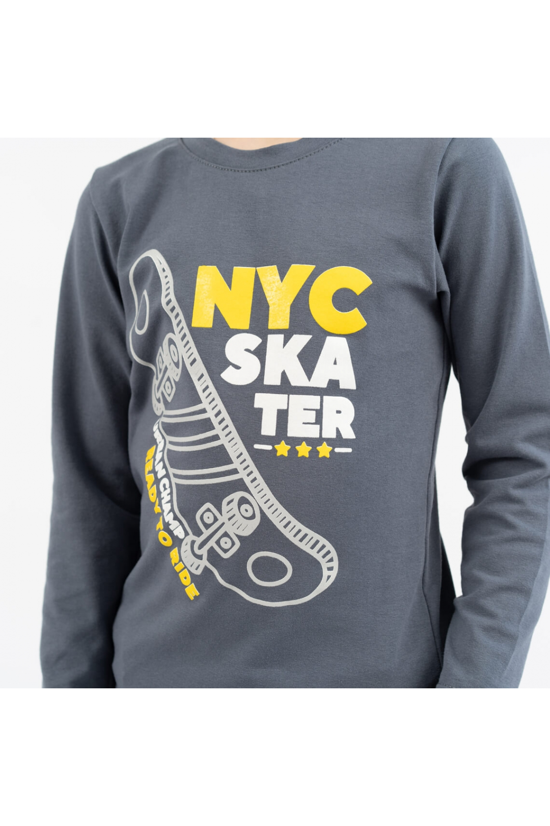 Лонгслів для хлопчика сірий фулікра