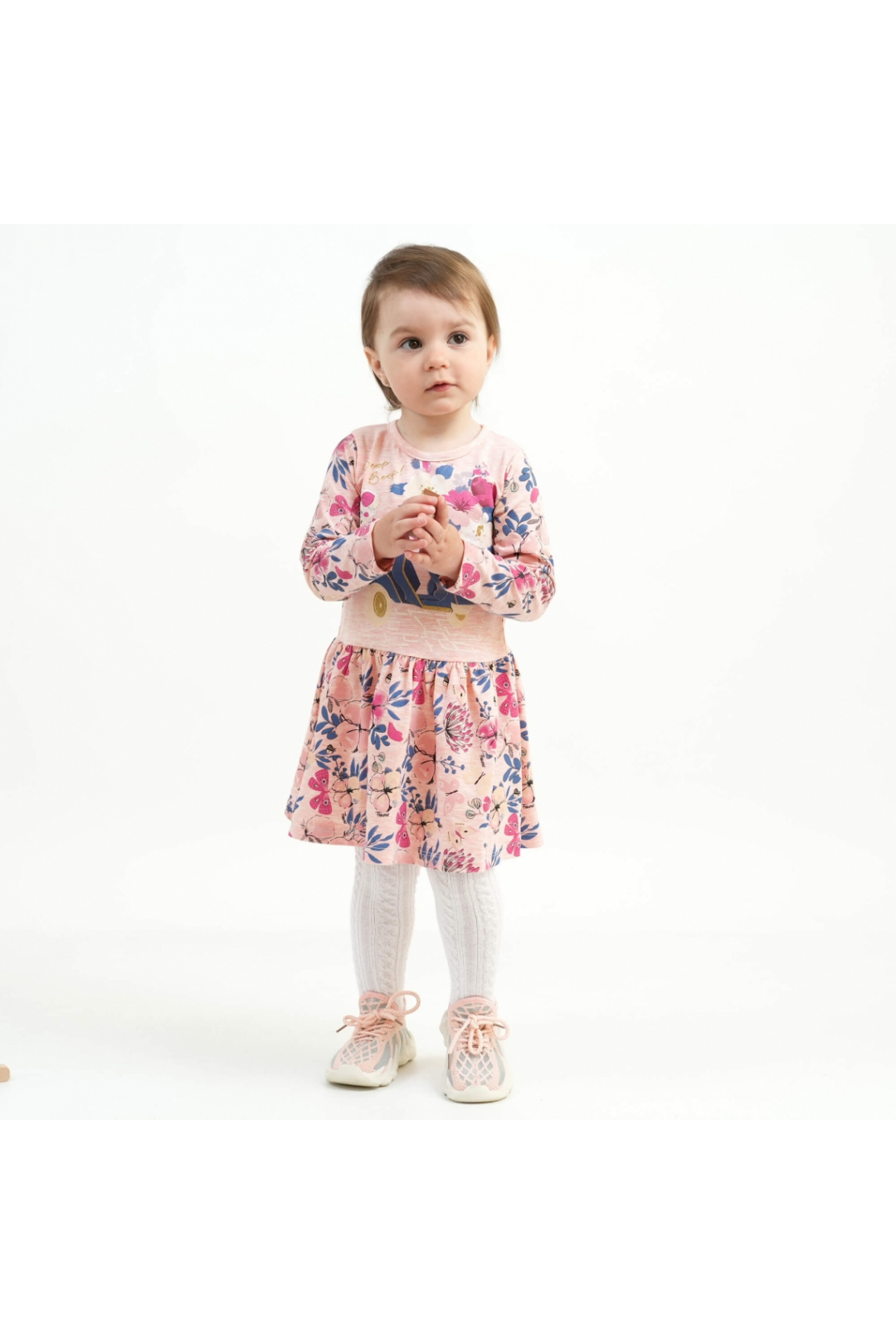 Сукня в квіточку для дівчинки рожевий фулікра