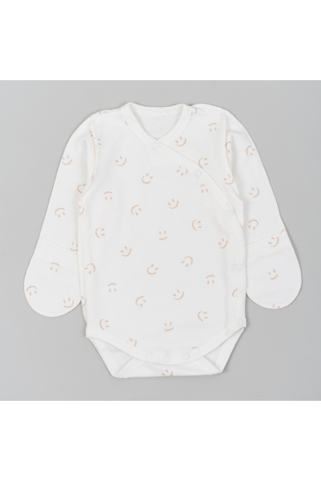 Боді для малят Смайлик молочний начіс (футер)