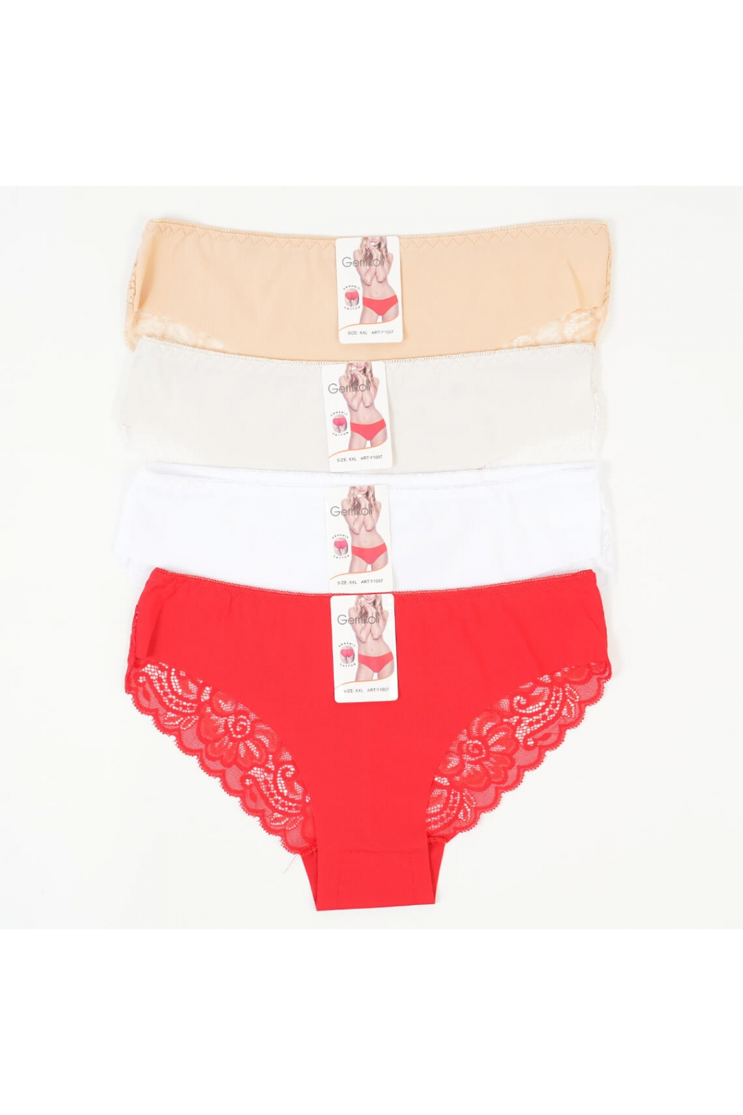 Труси жіночі червоний еластан