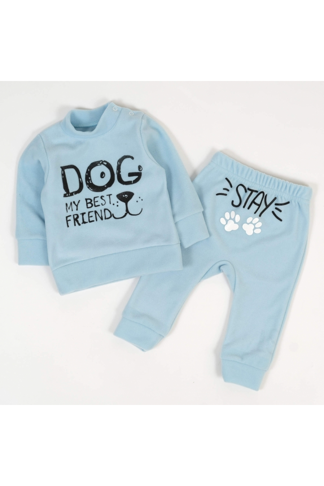 Костюм для хлопчика блакитний фліс