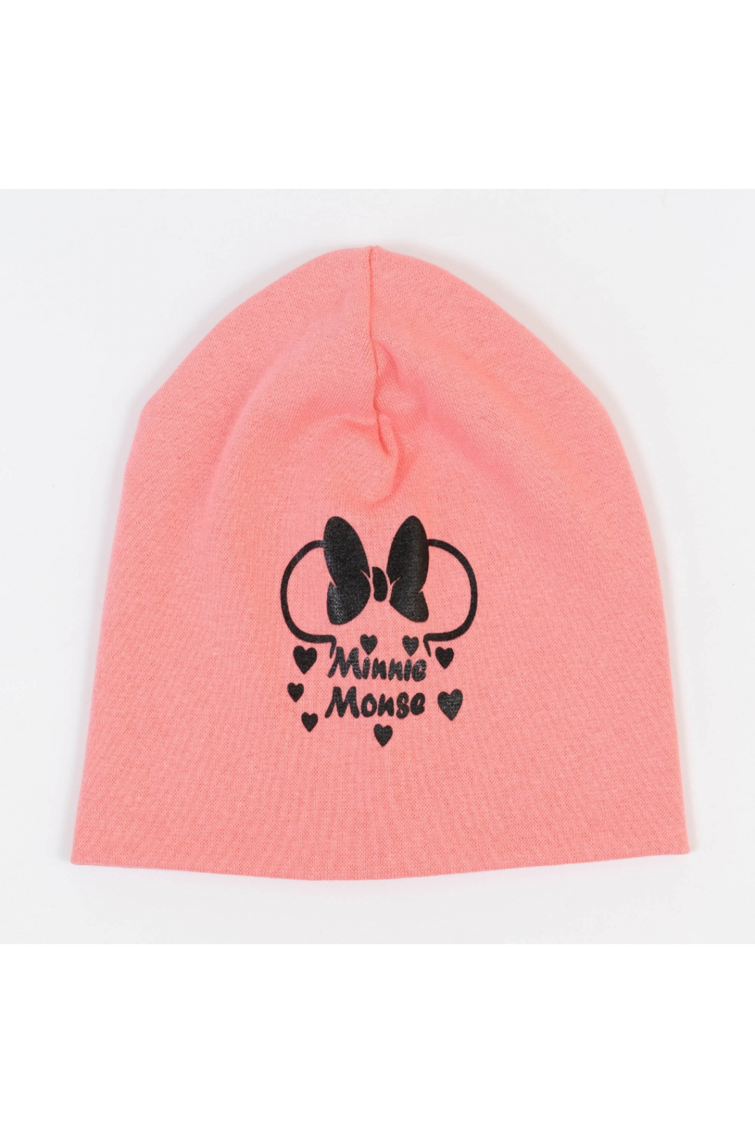 Шапка подвійна для дівчинки  Міні персик стретч