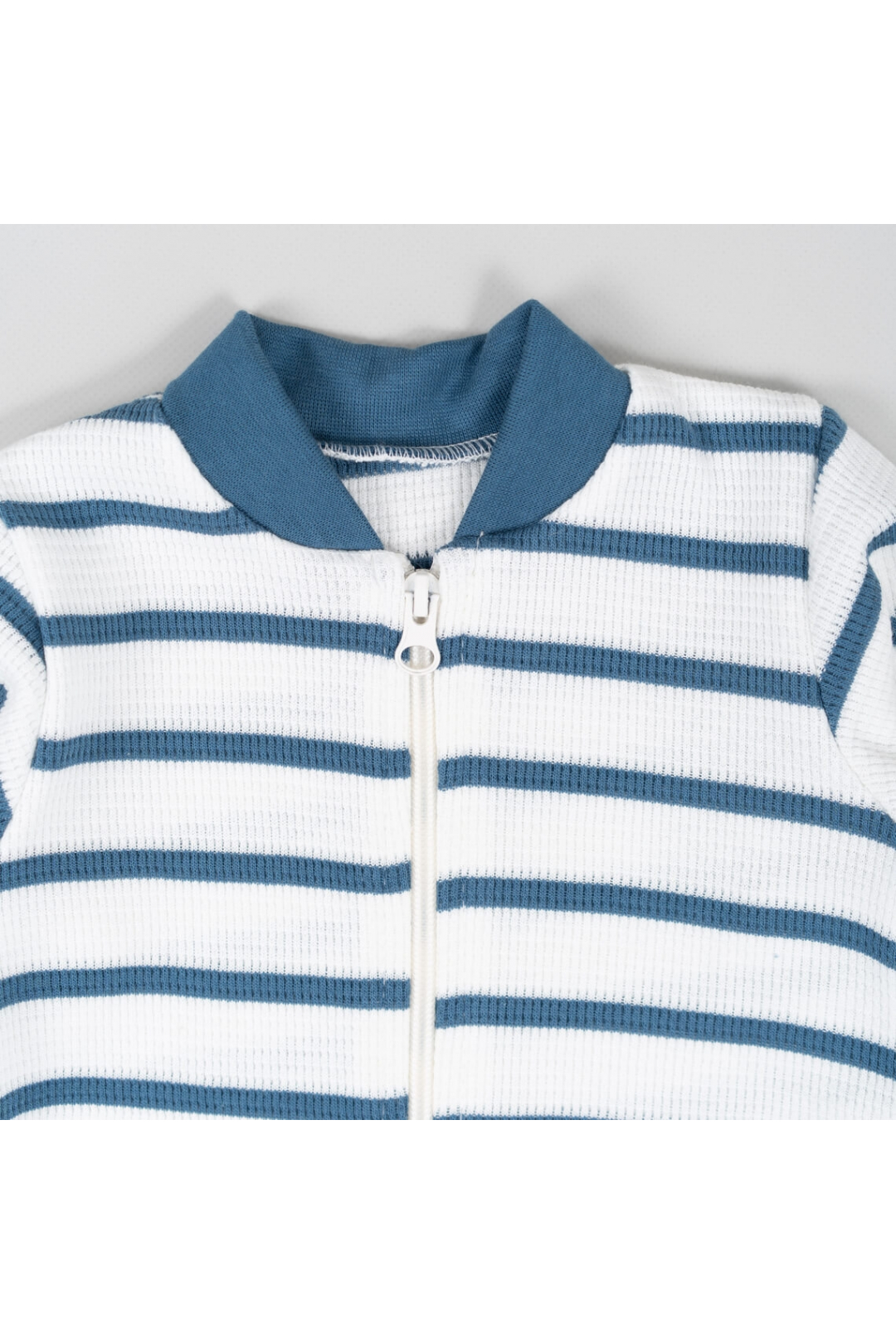 Комбінезон для малят в смужку індиго вафельна структура