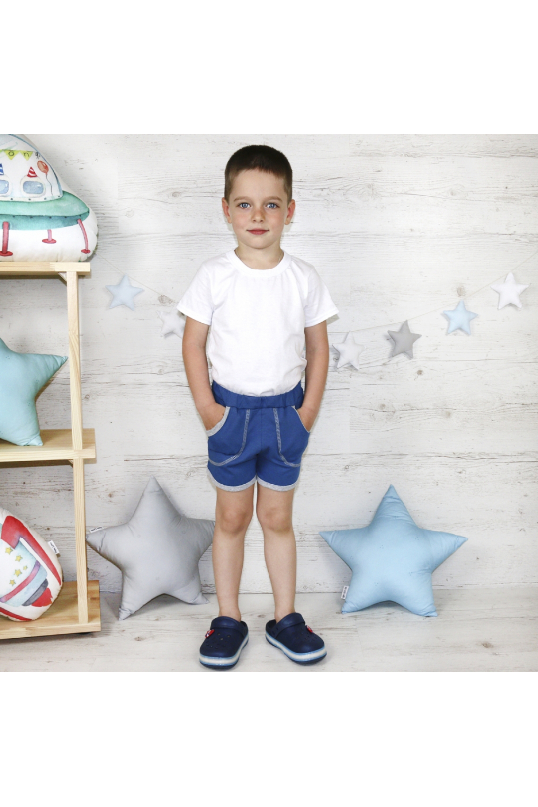 Шорти для хлопчика блакитний кулір