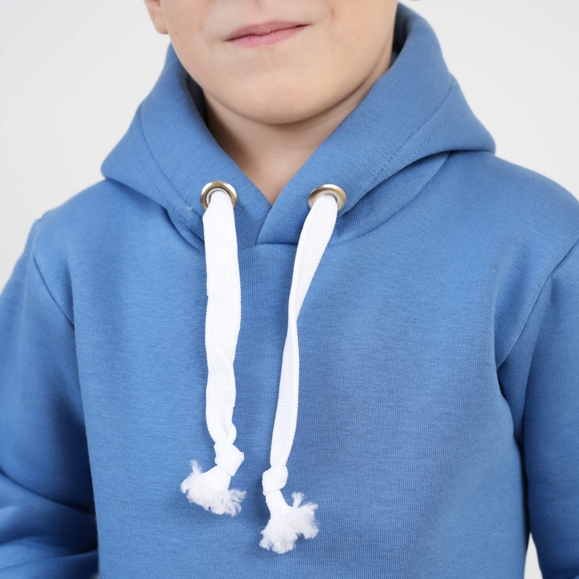 Теплий костюм для хлопчика блакитний тринитка на флісі