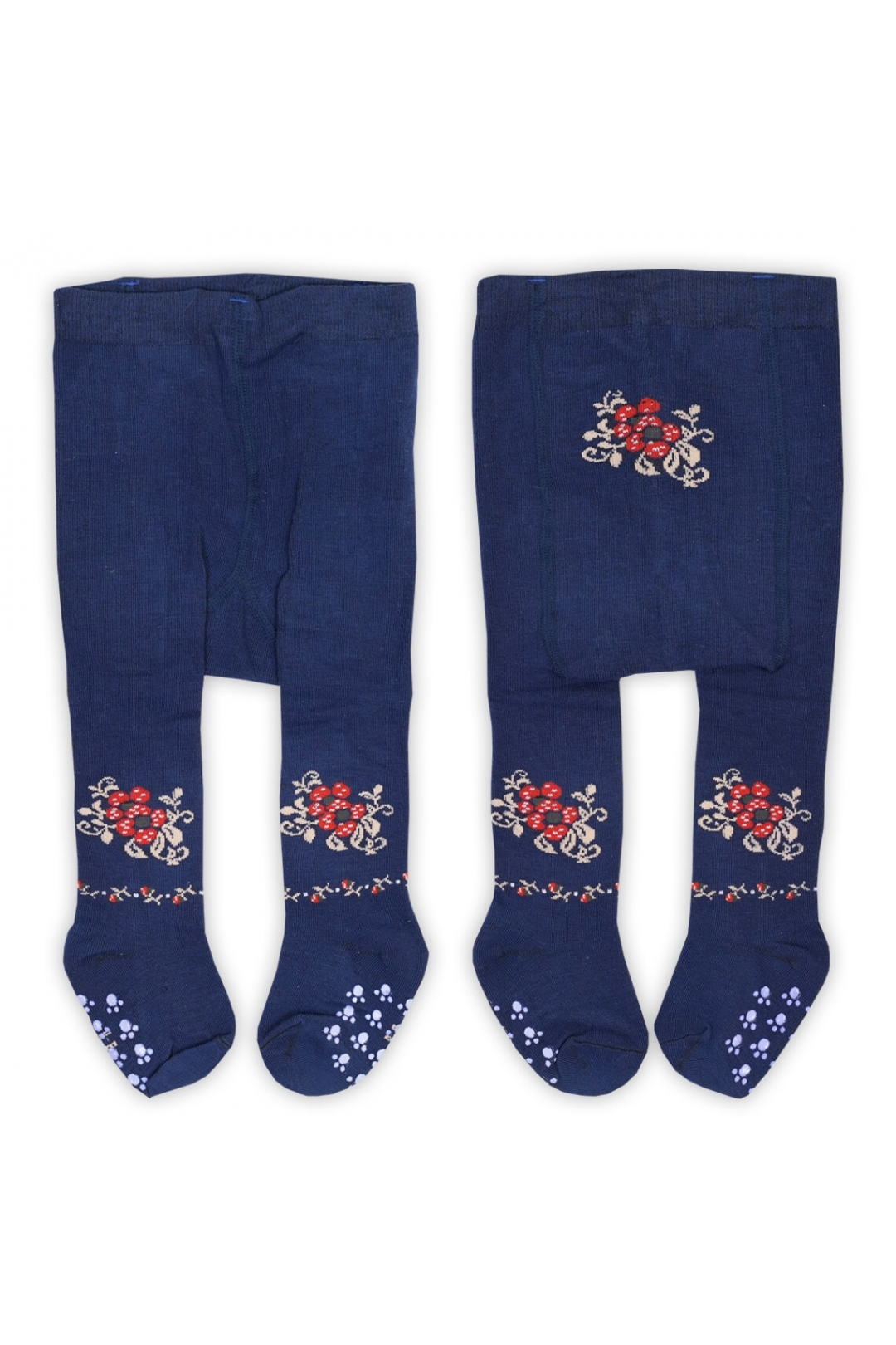 Колготки під памперс для дівчинки темно синій бавовна