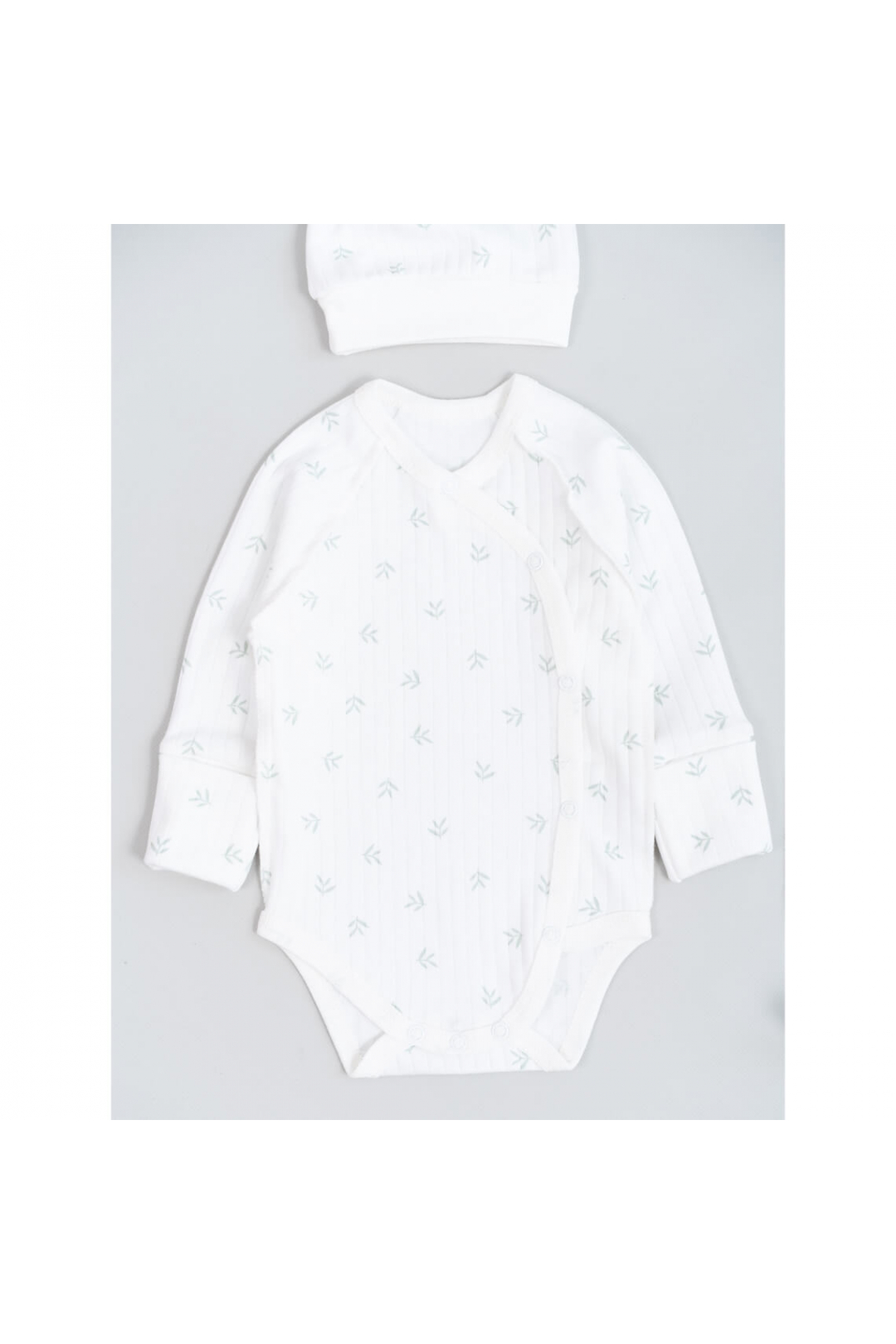 Комплект для Новонароджених Гілочка молочний інтерлок пеньє