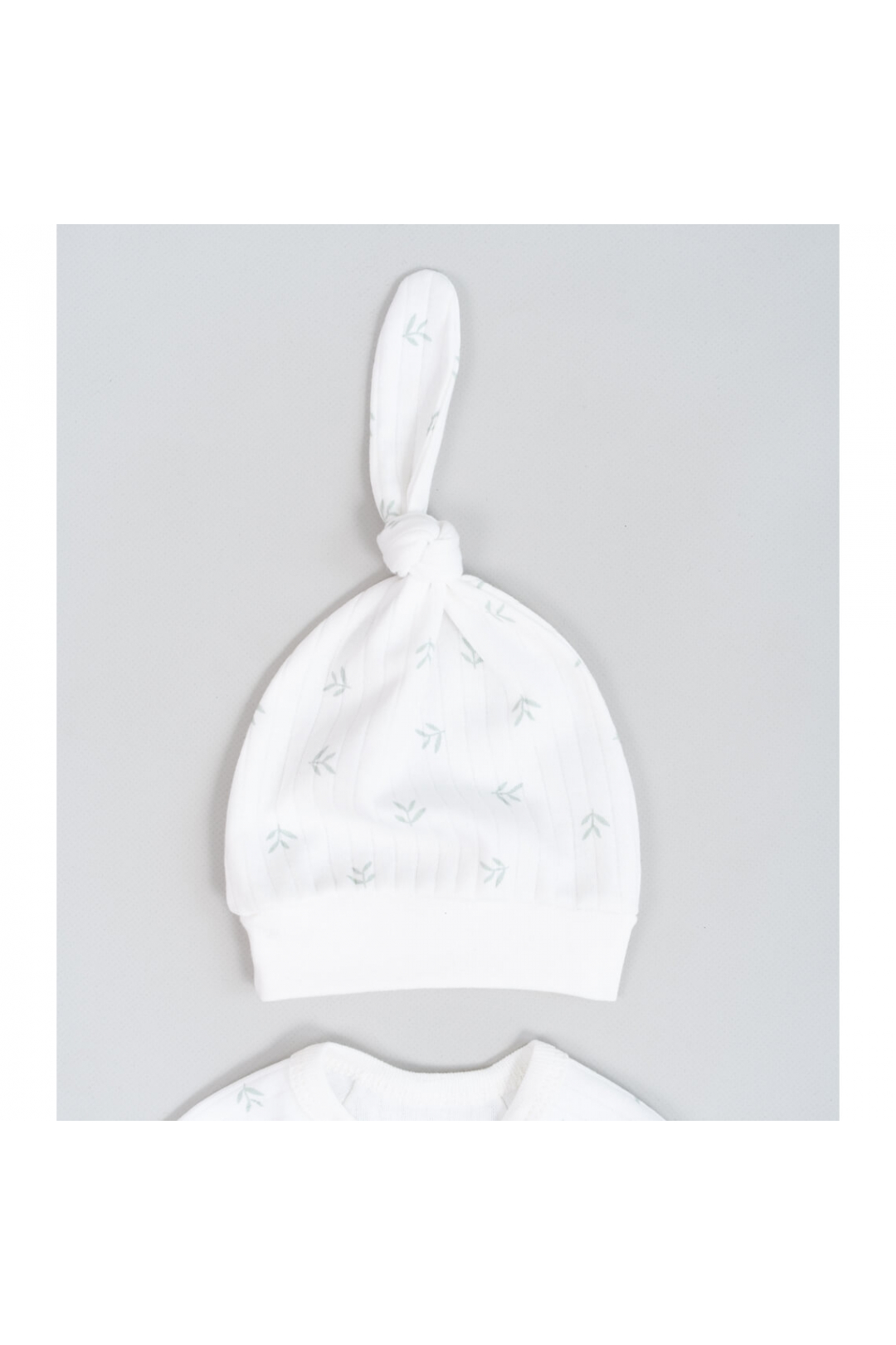 Комплект для Новонароджених Гілочка молочний інтерлок пеньє