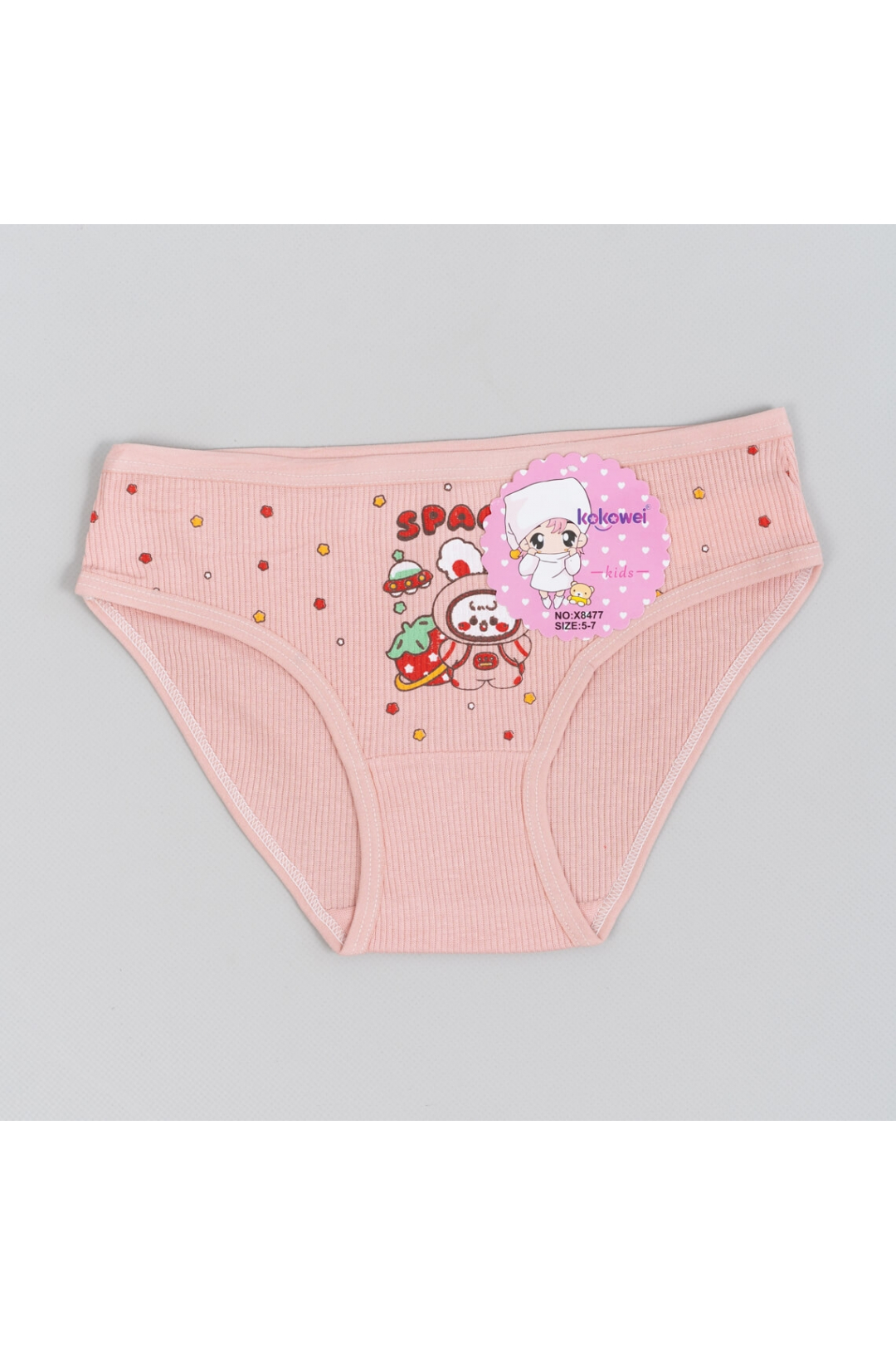 Трусики для дівчинки рожевий рубчик преміум