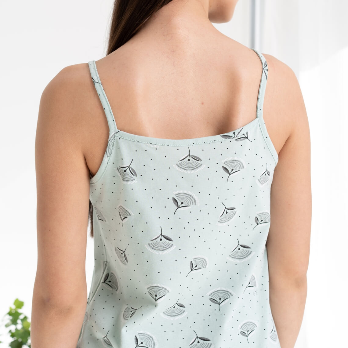 Сорочка жіноча ментоловий кулір