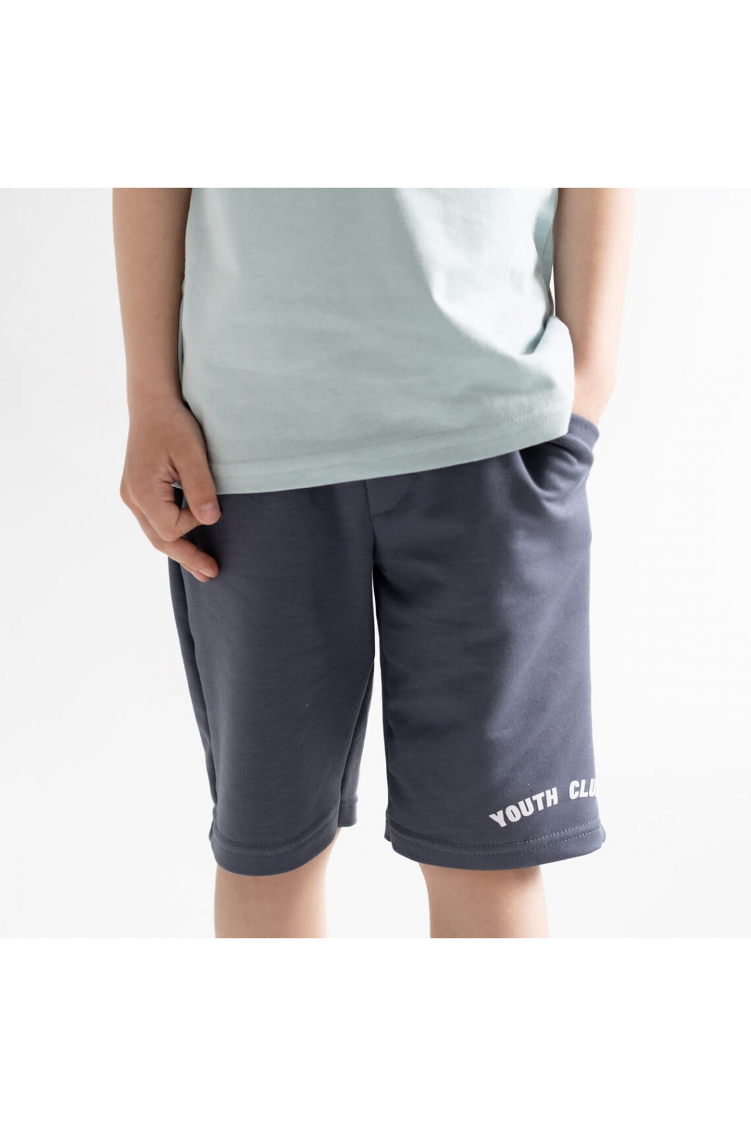 Штани для хлопчика графіт двонитка