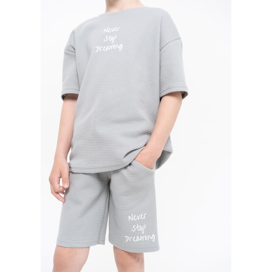 Комплект для хлопчика сірий бавовна